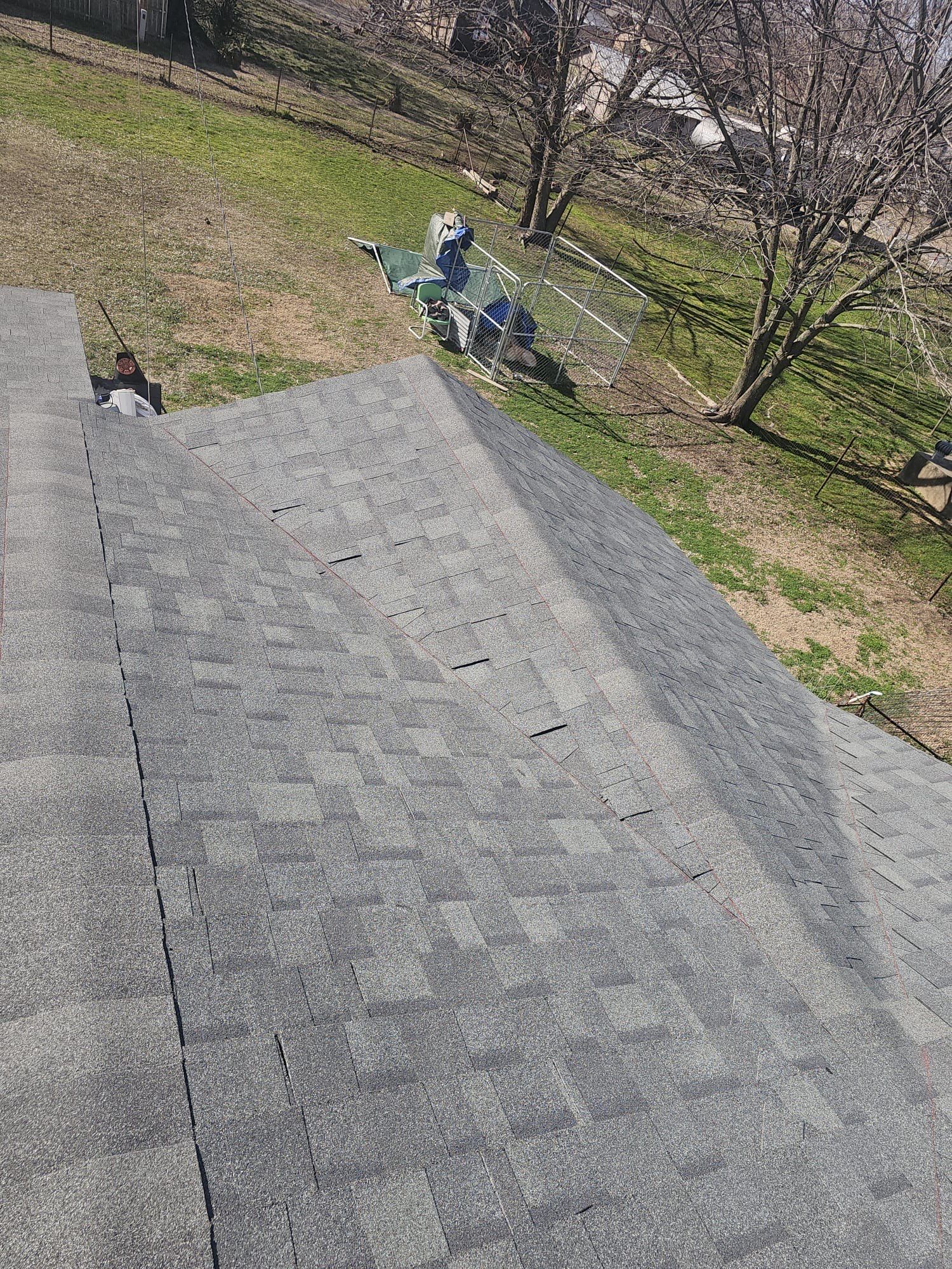 Storm damage restoration project by In & Out Construction & Remodeling, LLC