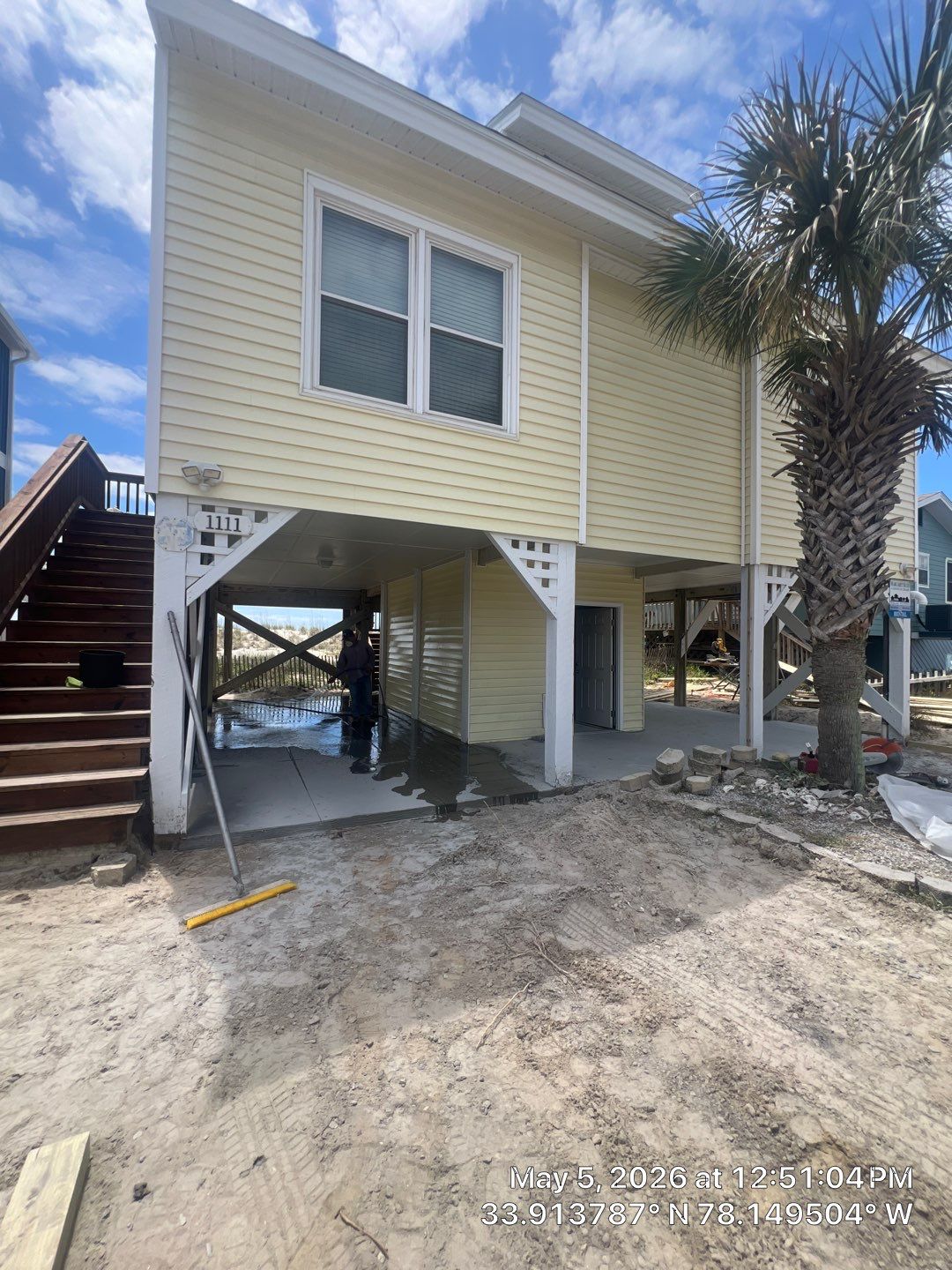 New Concrete Driveway Installation in Oak Island NC by Licensed General Contractor by RGR Construction and Roofing, LLC