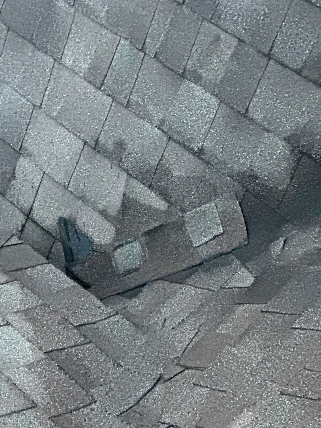 Hail Damage using Owen's Corning Duration (Lifetime) Shingles by Roof Repair Company