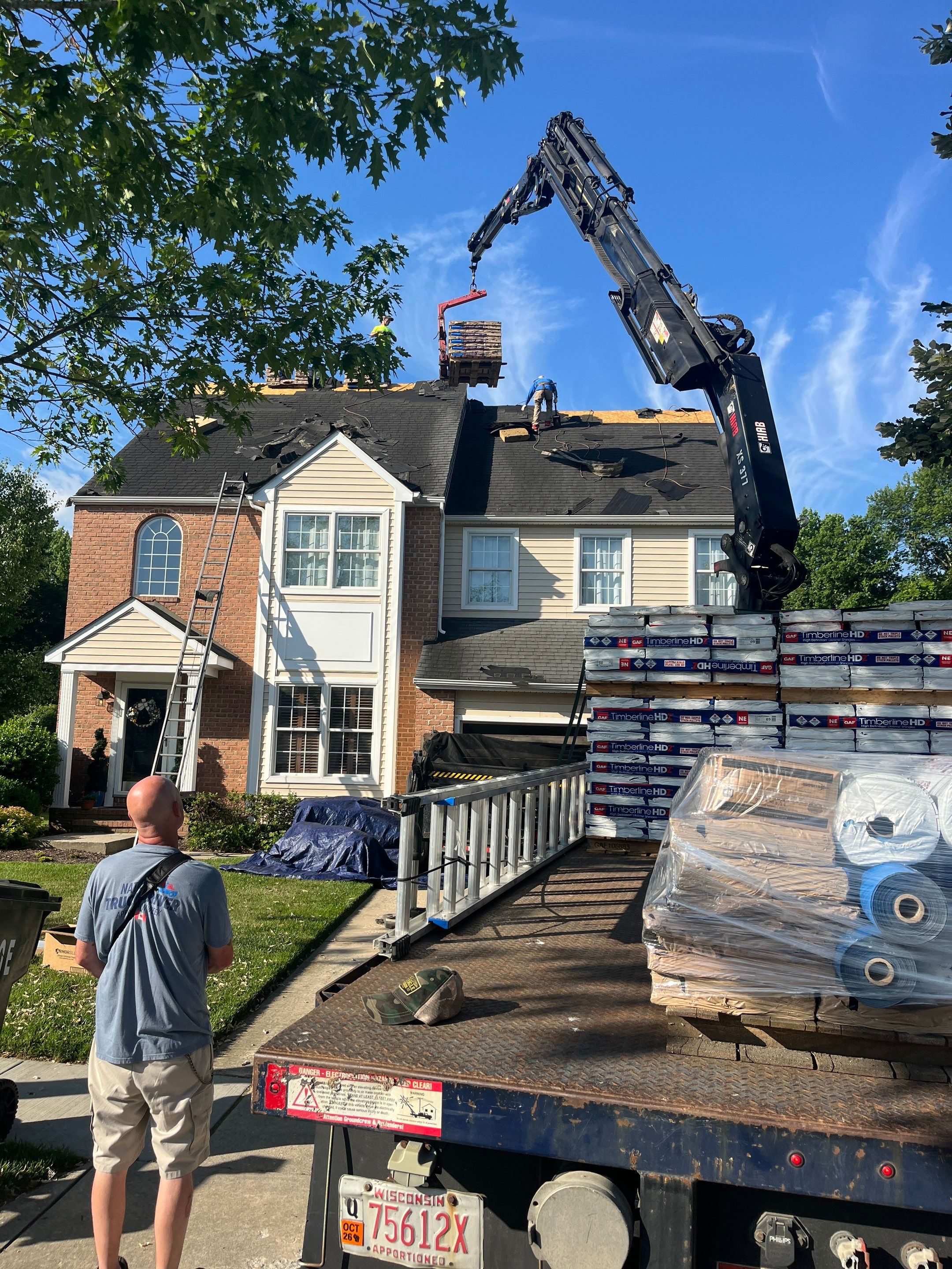 Architectural Shingle Roof Replacement for Two-Story Easton Home by First Chesapeake Roofing