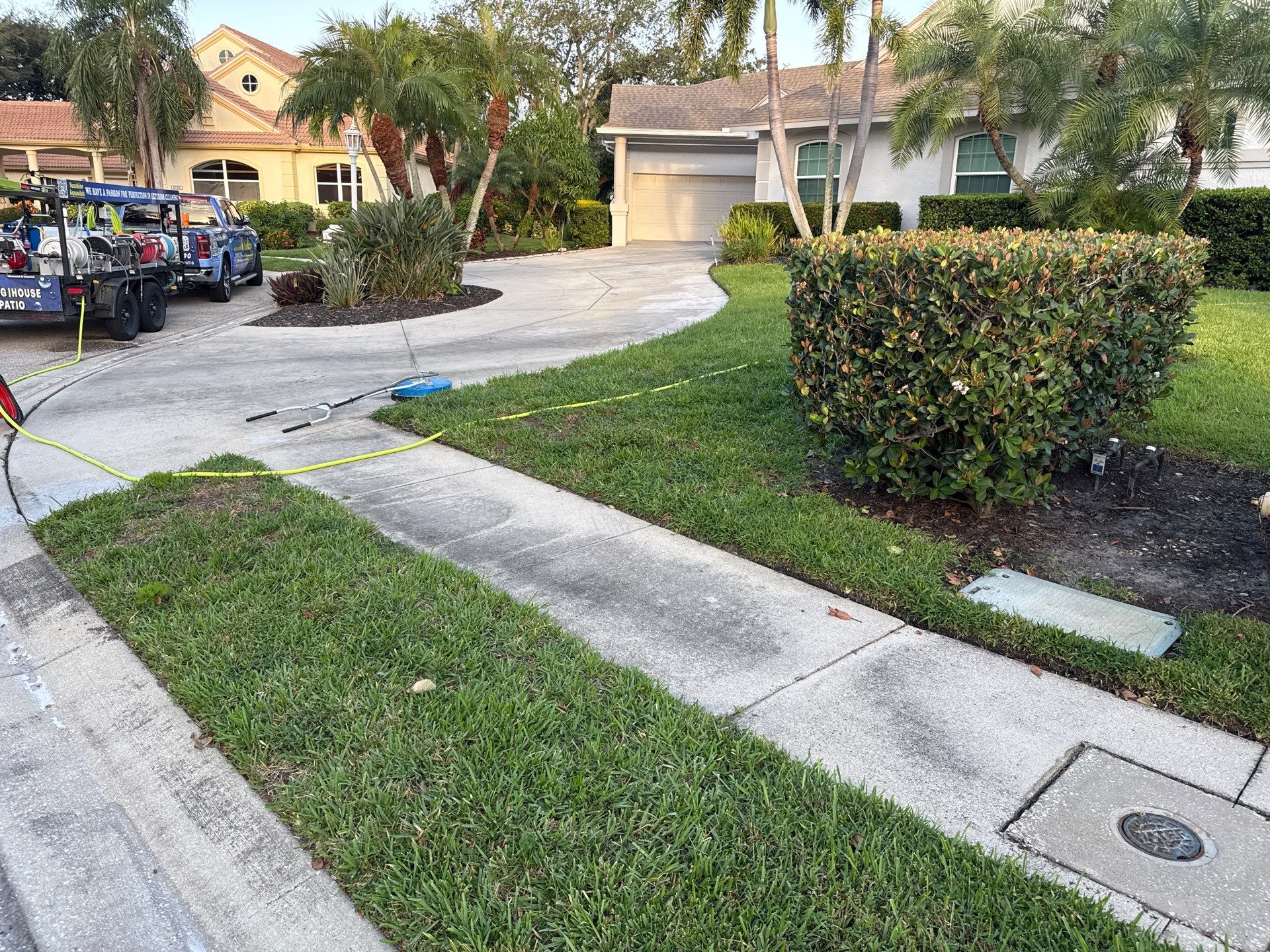 Driveway Cleaning at The Inlets Bradenton by Sunshine AquaWash