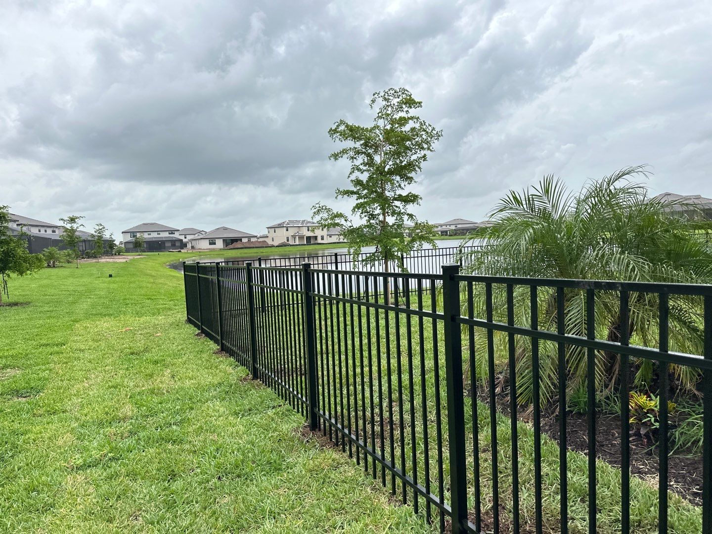 Aluminum Fence Installation using 3 Rail Aluminum Fence by Asap fence and gates, LLC