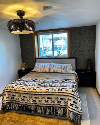 Bedroom Remodel using wallpaper