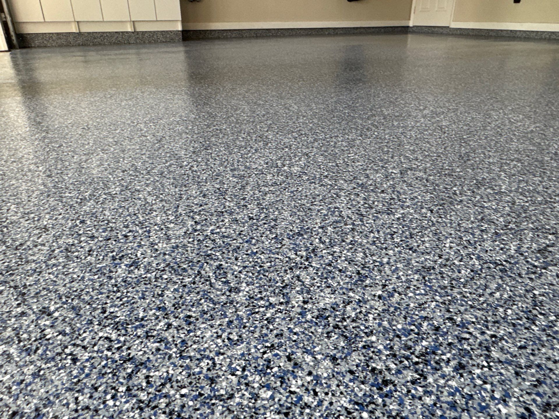 Garage Project by Cross Creek Concrete Coatings in Denim by Cross Creek Concrete Coatings