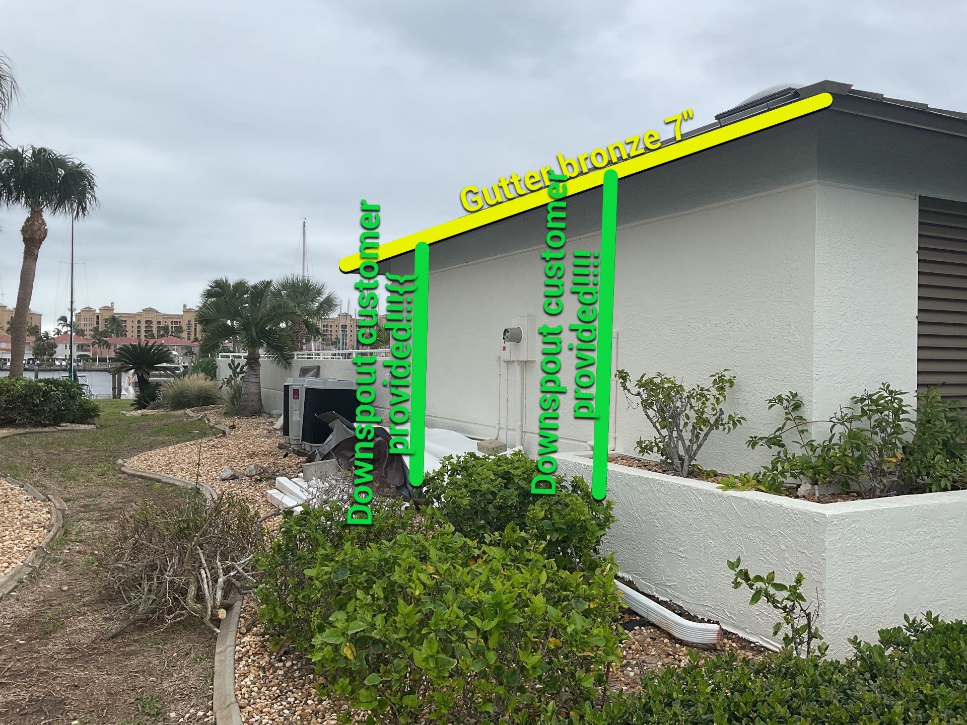 7-Inch Bronze Seamless Gutters Installation in Punta Gorda FL by Gutter Professors