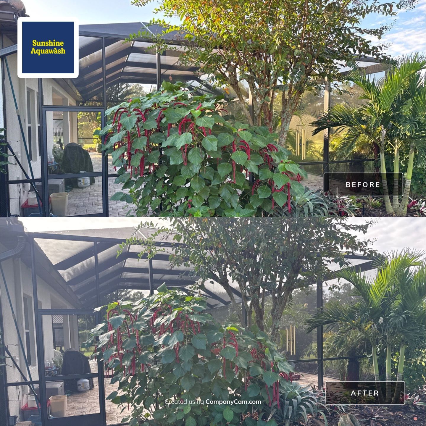 Pool Cage Cleaning | Rye Wilderness, Bradenton FL by Sunshine AquaWash