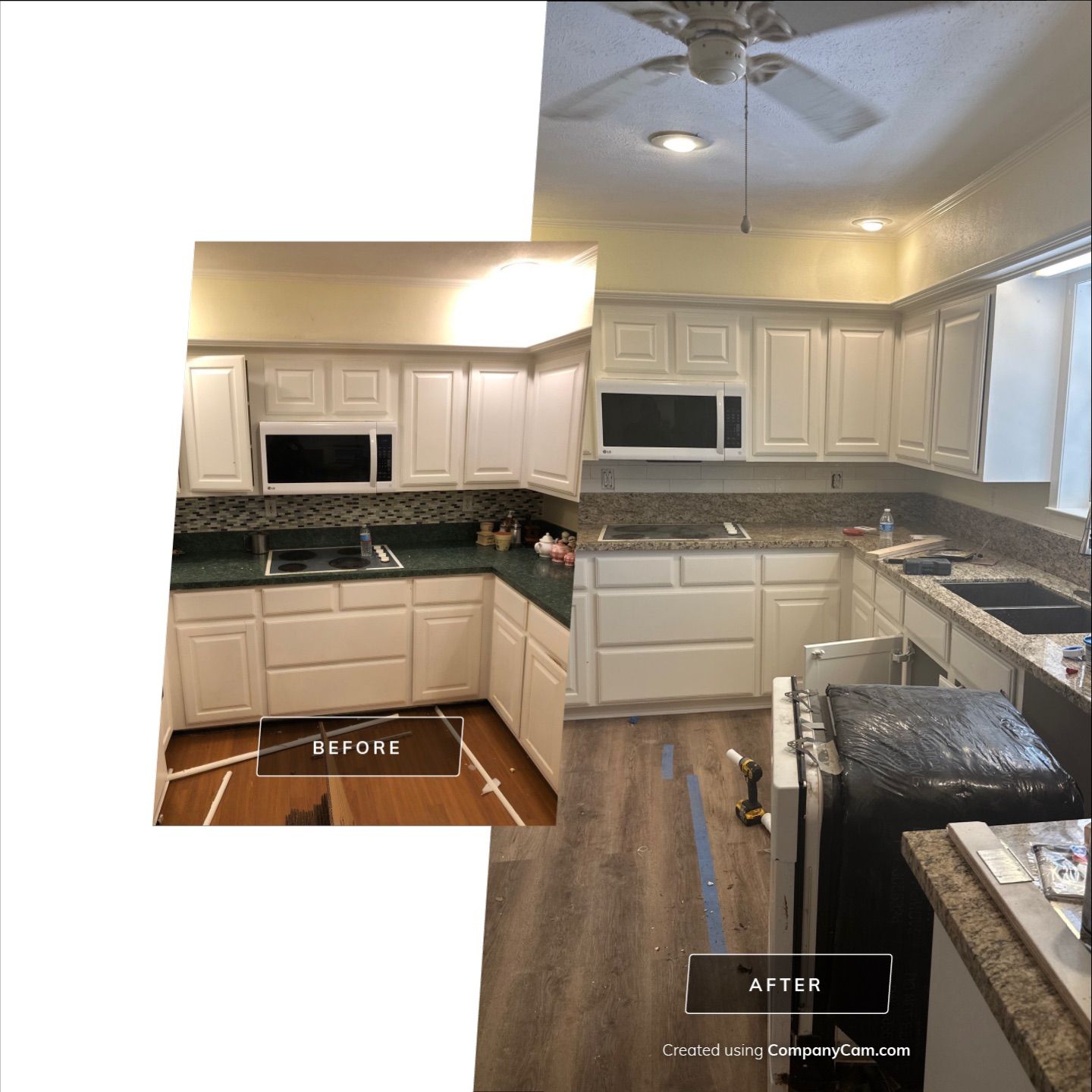 Home Remodel after Huge Water Damage by L&T General Contractors and Restoration INC