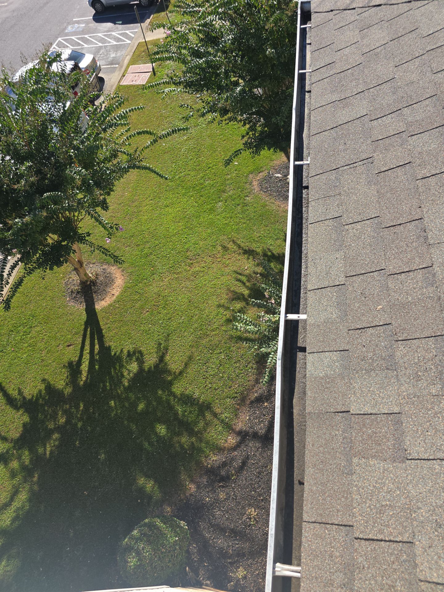 Commercial gutter cleaning Gastonia, NC after photo with clean gutters