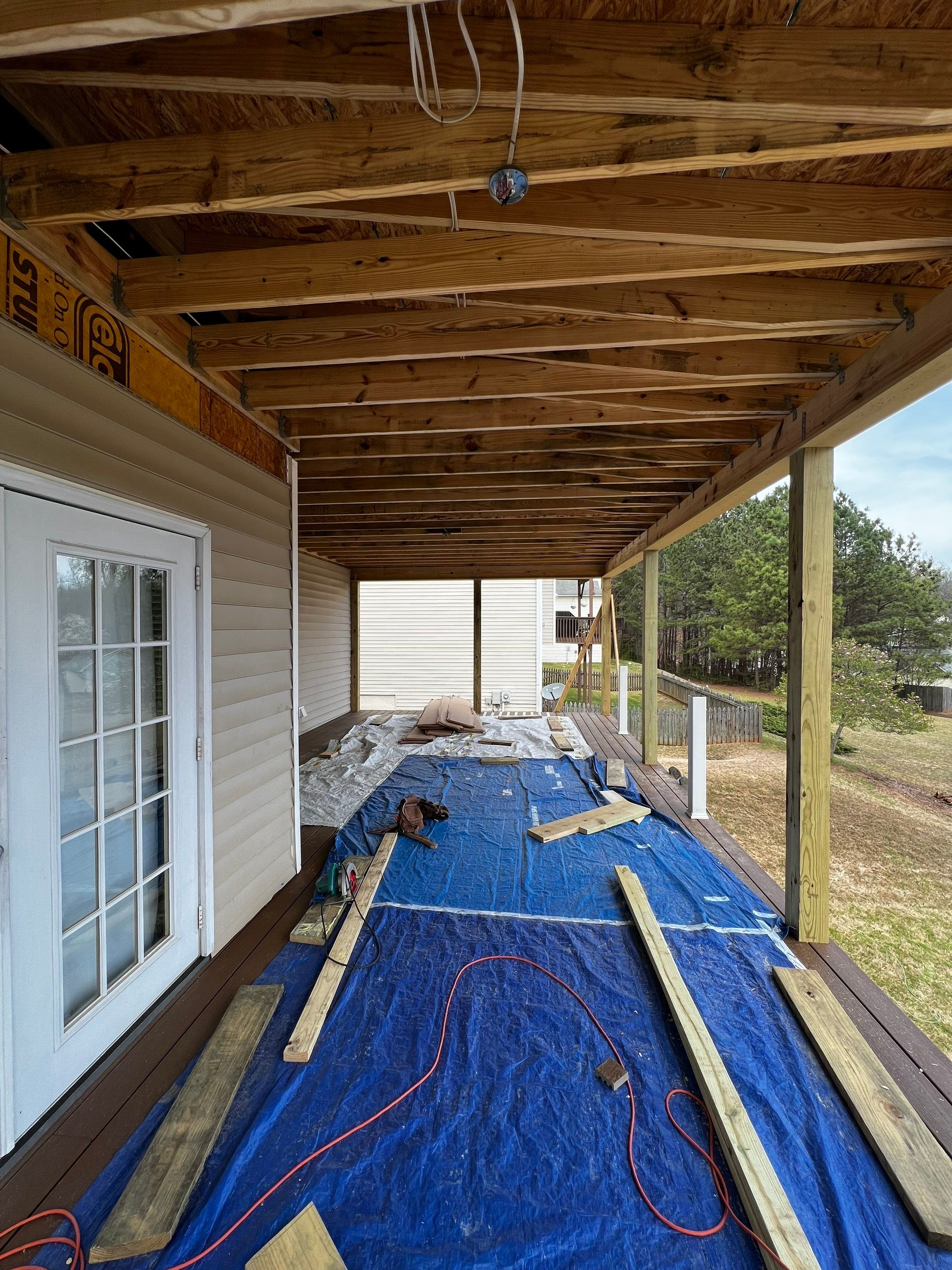 Elevated Screened-In Porch and Deck Construction in Mableton by Swift Home Renovations