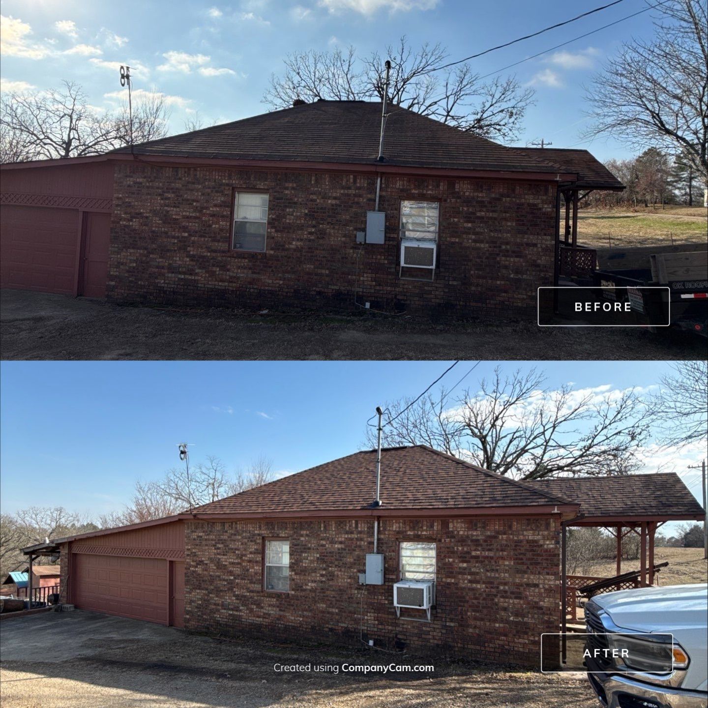 Rustic Hickory Shingles & SBS Cap & Base by In & Out Construction & Remodeling, LLC