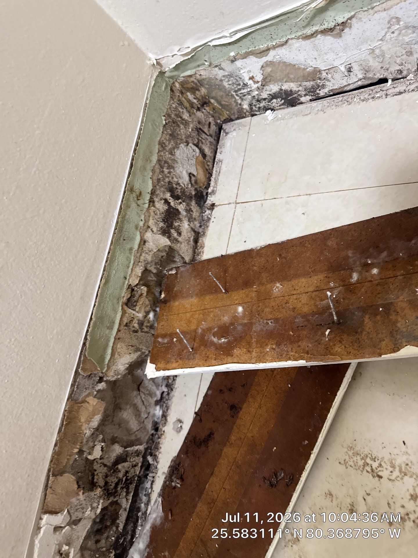 Water Damage Restoration and Structural Drying at Cutler Bay Condo by SuperClean