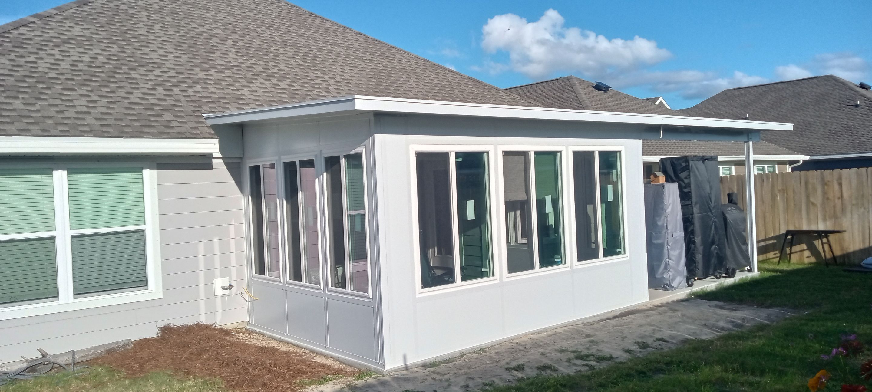 Glass Room w/Colorbeam by Titan Sunrooms