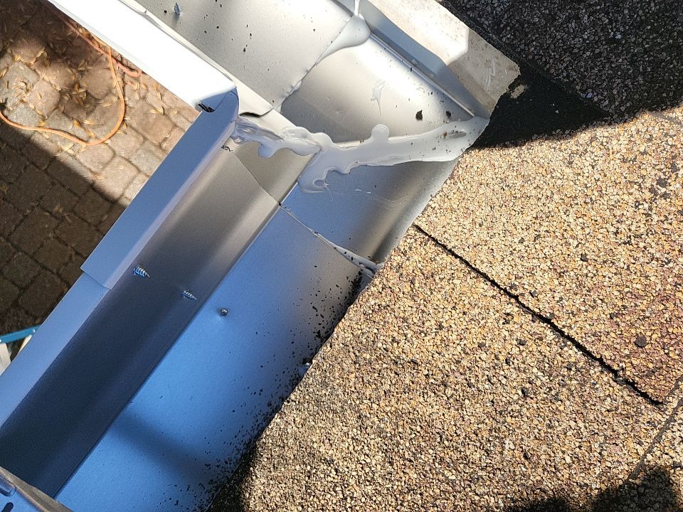 Seamless Gutter Installation using K-Style Seamless Gutters and LeafBlaster Pro Gutter Guards by Gutter Professors