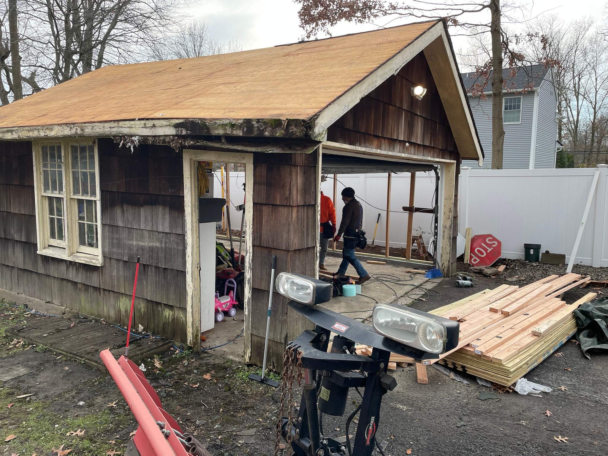 Garage Remodel using Wood by Home Concepts Construction