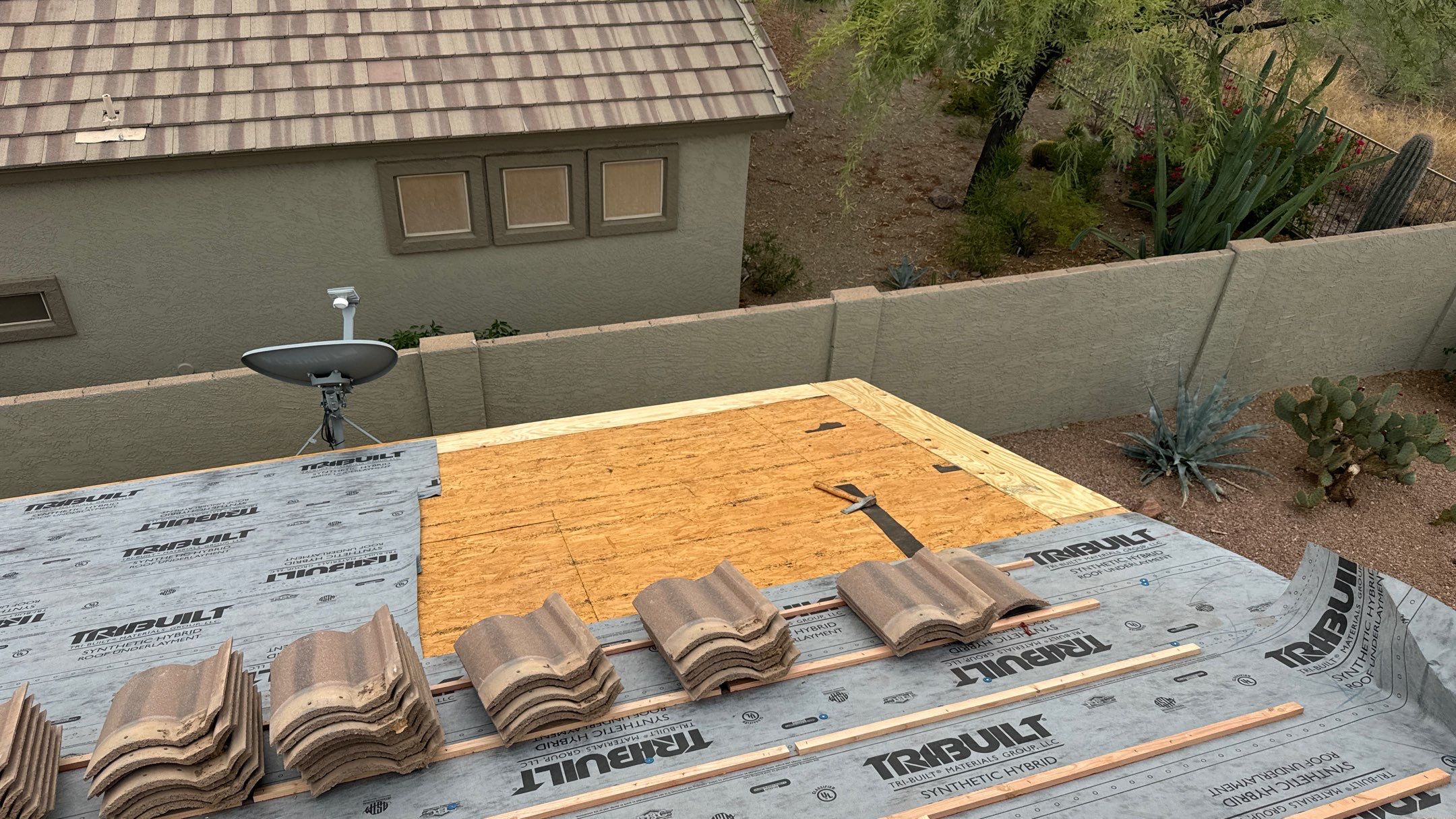 Residential Roofing Installation using Clay Tile by Weather-Tite Exteriors LLC