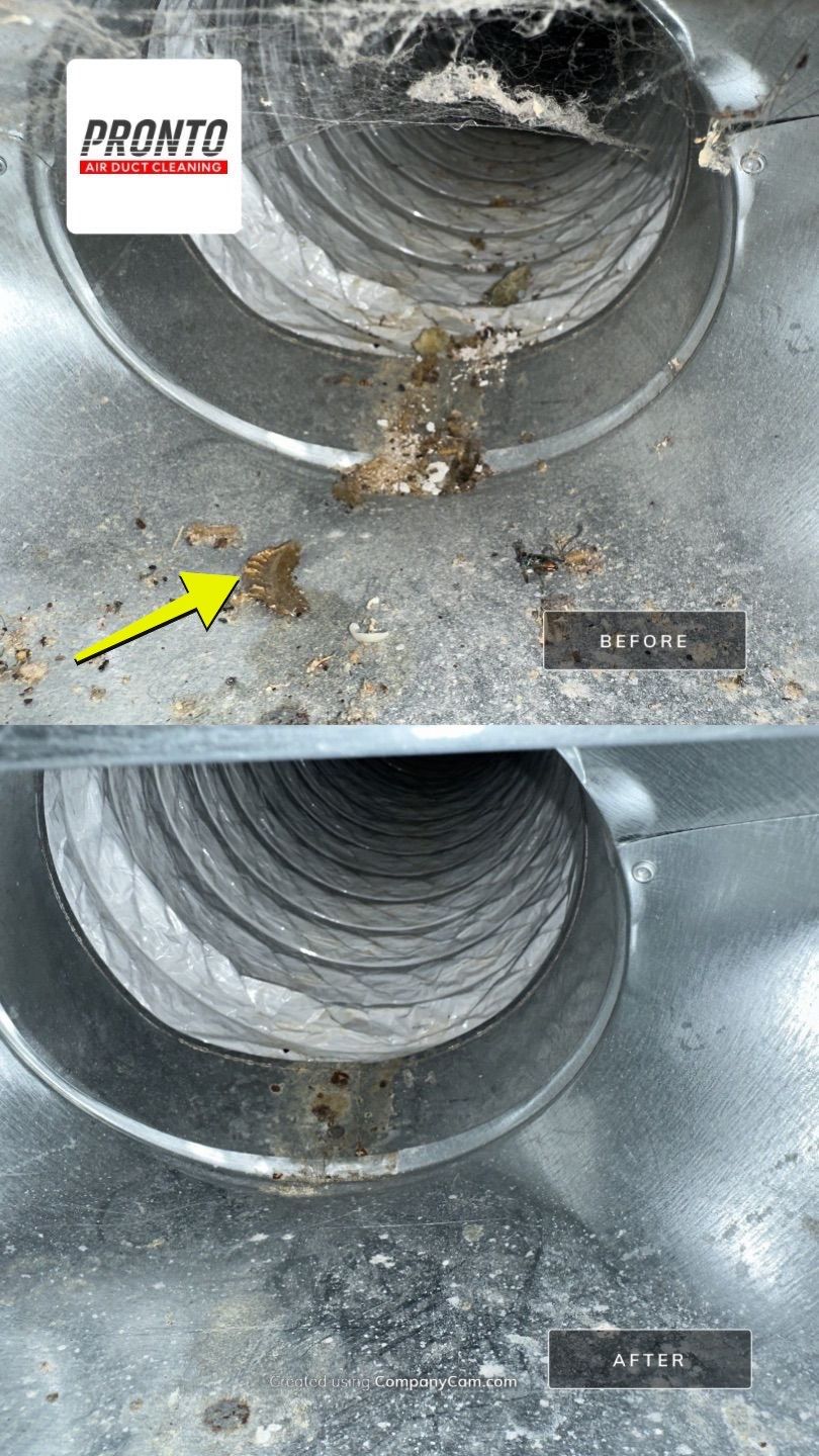 Air duct cleaning using Hypervac by Pronto Air Duct Cleaning