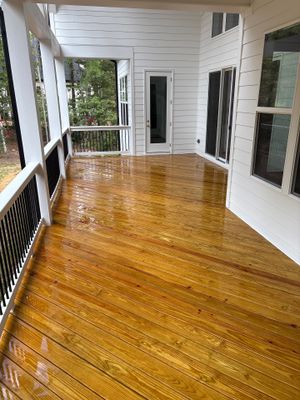 Wood Deck using Wood Sealant
