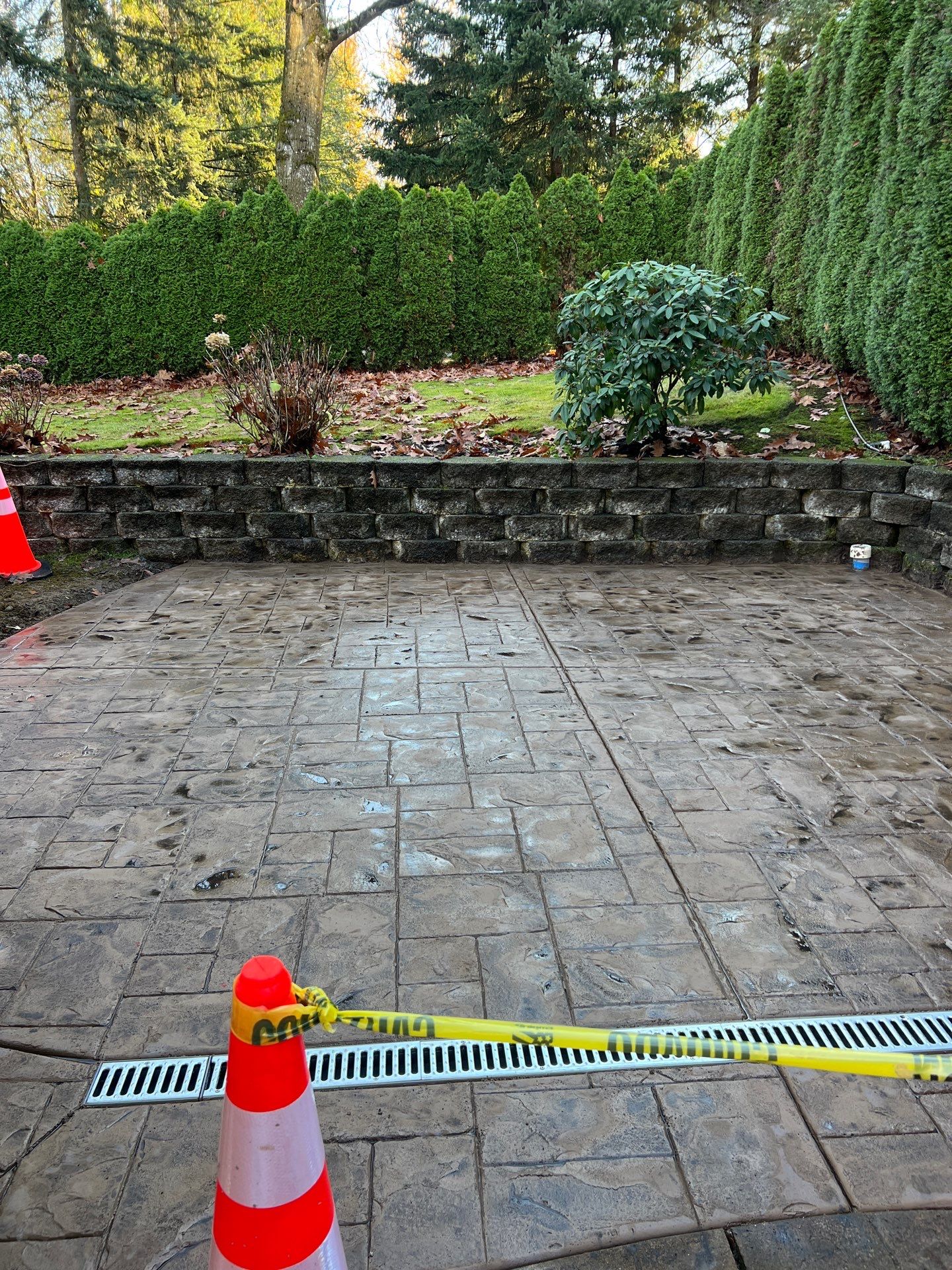 Stamped Concrete Patio  by Jireh Asphalt & Concrete Inc 
