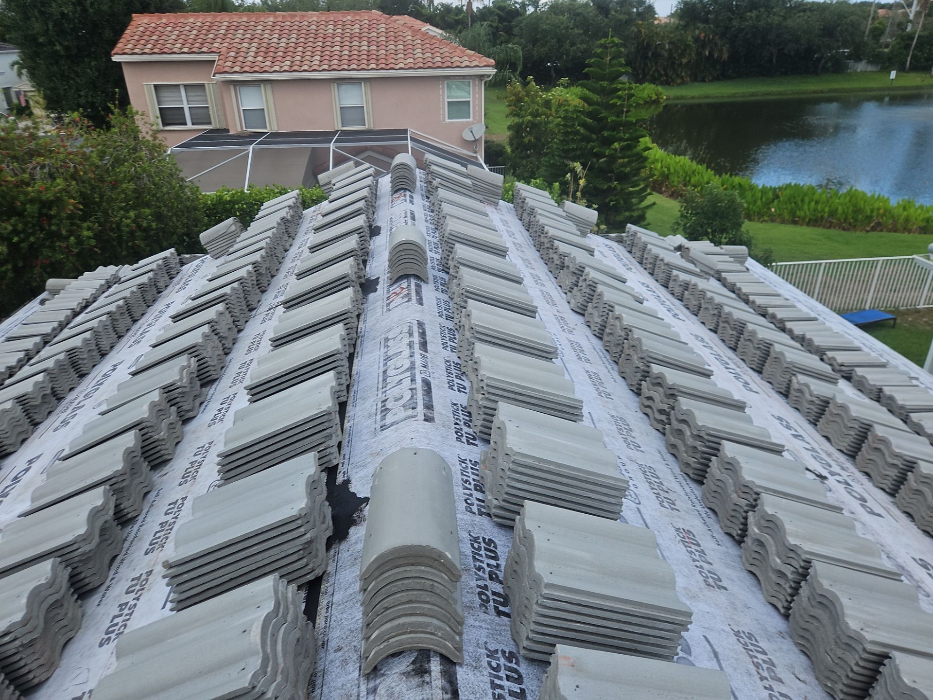 Residential Roofing Installation using Eagle Roofing Tile by BLUES BROTHERS ROOFING