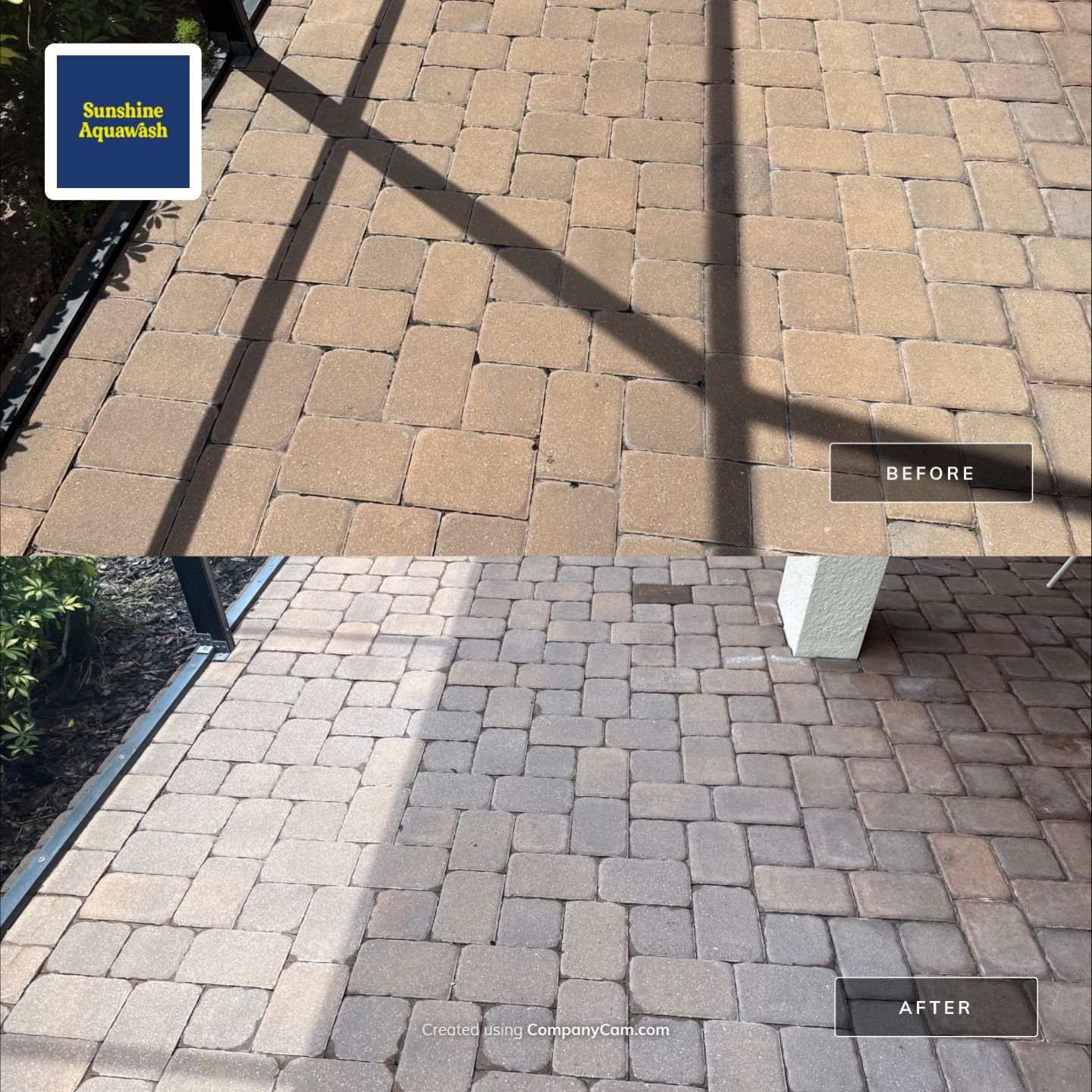 Concrete Tile Roof, Paver Driveway & Lanai Cleaning – Artisan Lakes Esplanade, Palmetto, FL by Sunshine AquaWash