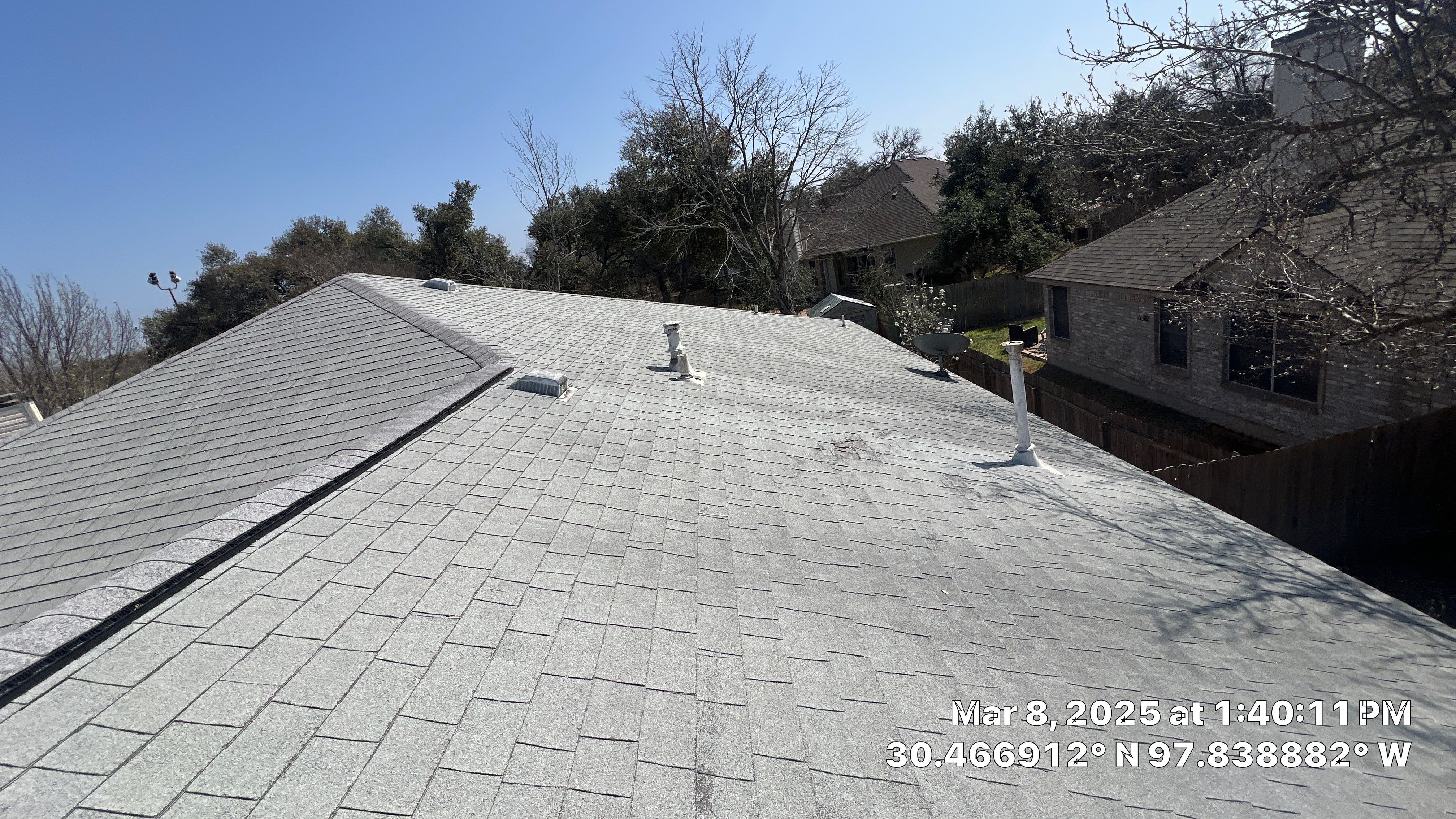 Asphalt Shingle Roof Replacement and Hail Damage Repair in Cedar Park by Caliber Restoration LLC