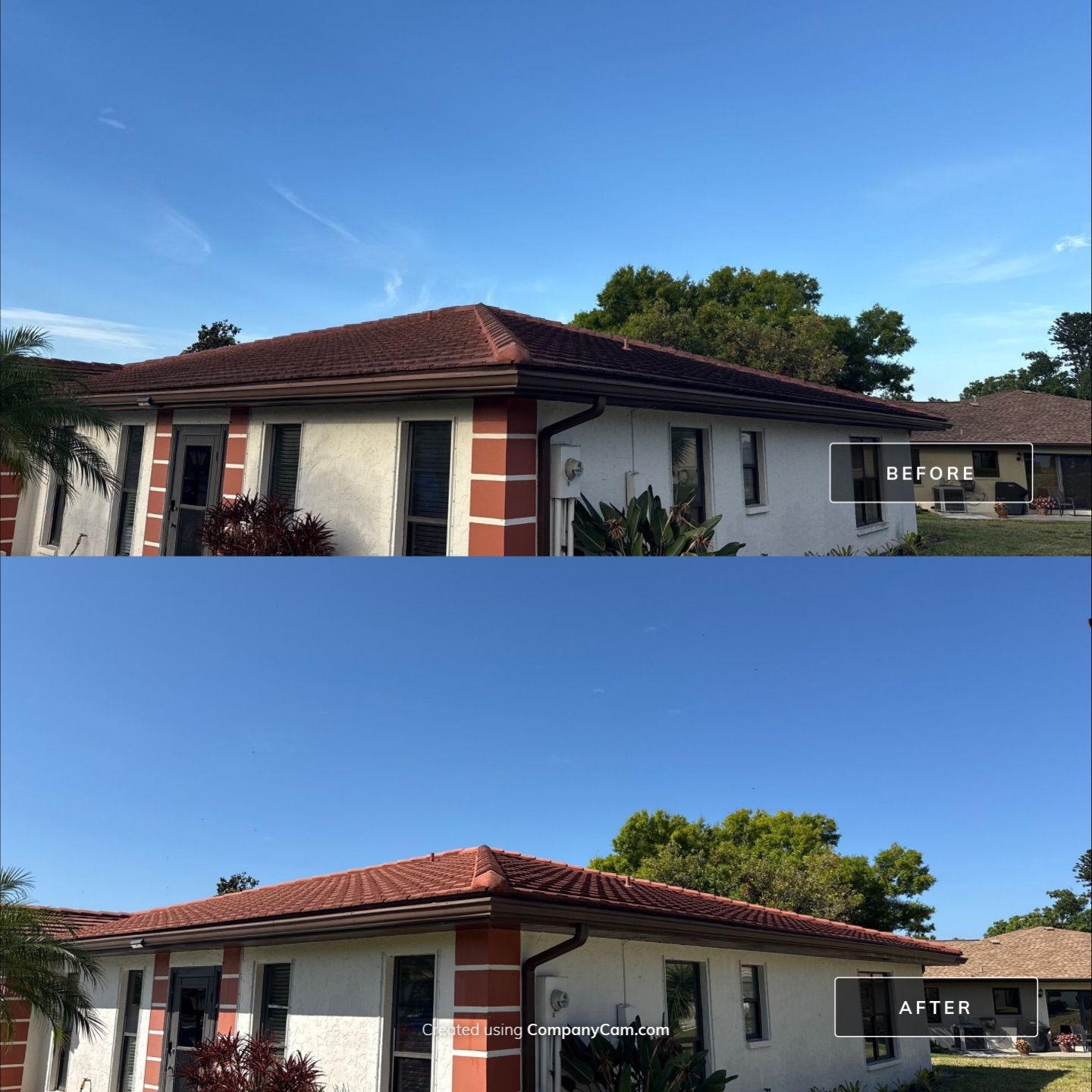 Tile Roof Cleaning & House Wash in Vivienda I – Bradenton, FL by Sunshine AquaWash
