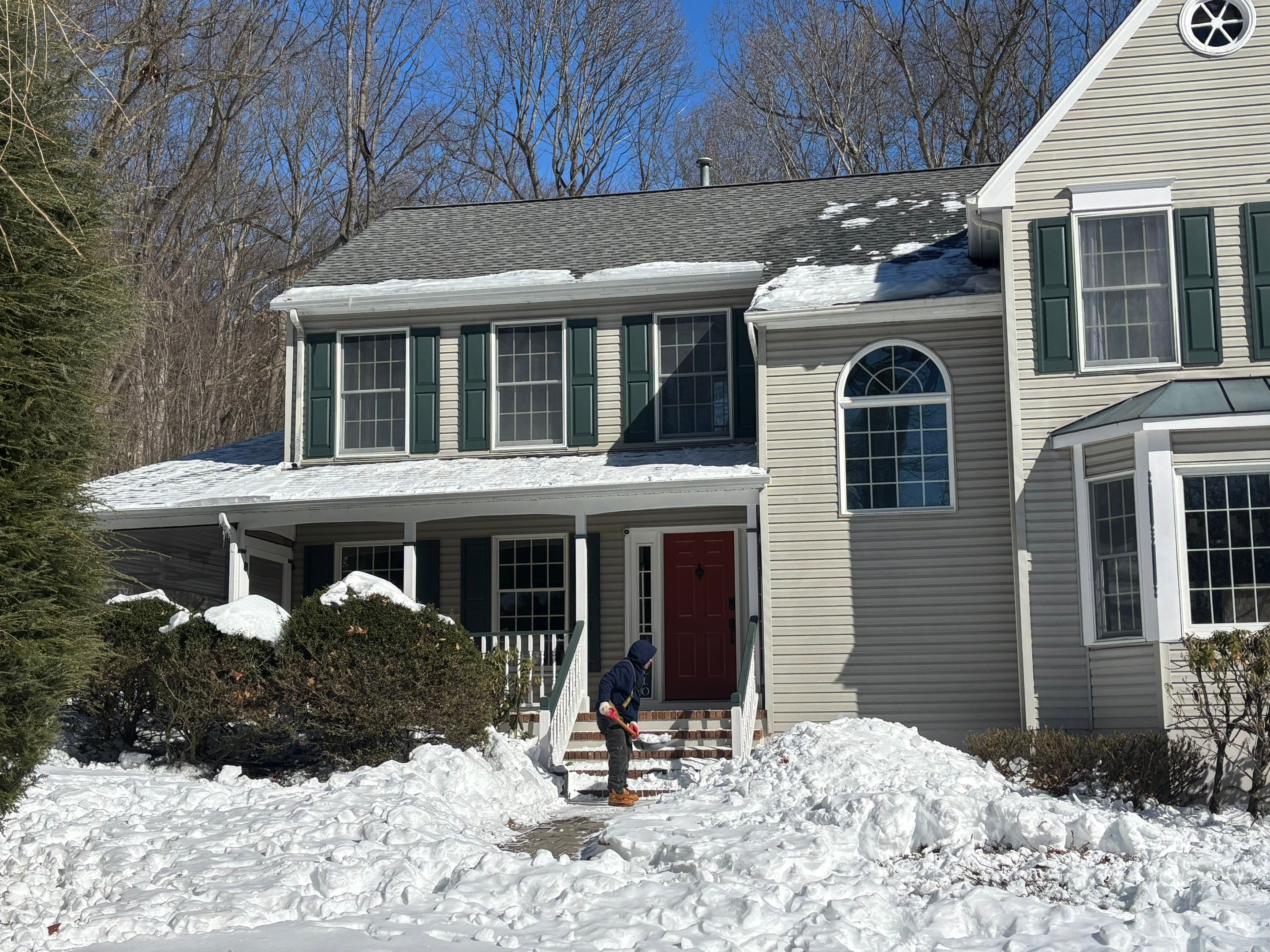 ❄️ Professional Roof Snow Removal – Winter Maintenance by Maven Roofing & Exteriors LLC