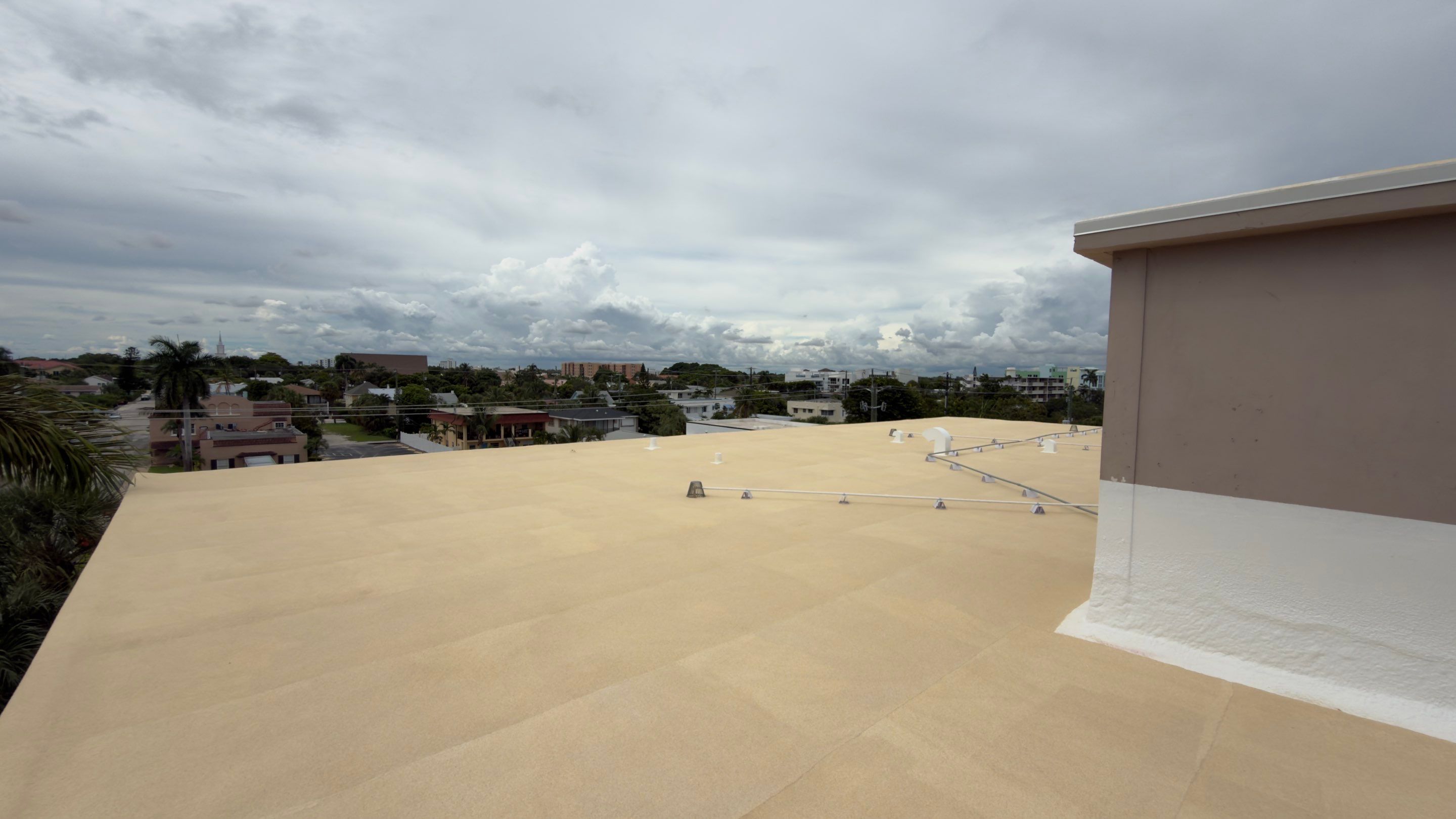 Commercial Roof Restoration for Lake Worth Beach Flat Roof Project by Roof King LLC