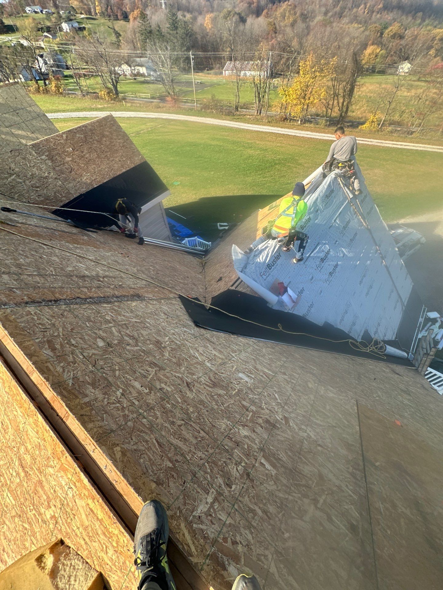 Residential Roofing Installation using GAF Timberline HDZ Barkwood by Rainstoppers Roofing