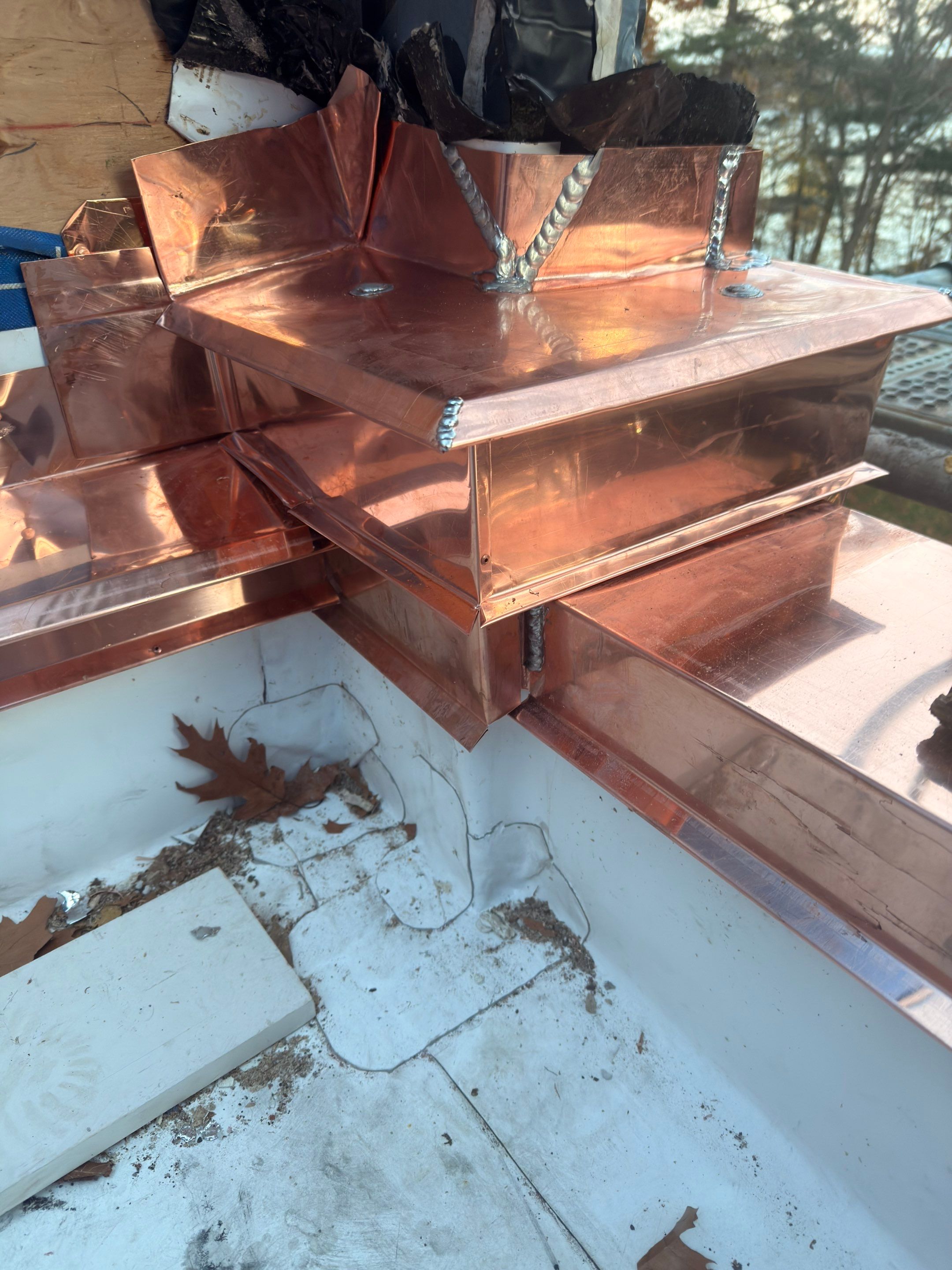Copper Work - Cabot Estates Condos - Jamaica Plains, MA  by Rinaldi Roofing 