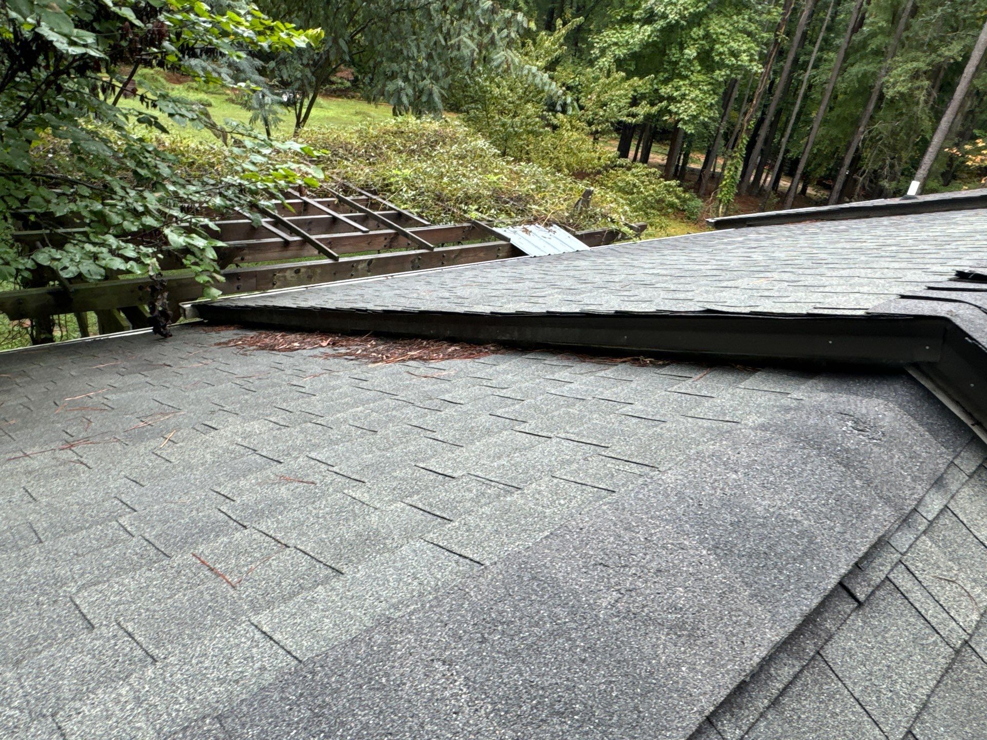 Architectural Shingle Roof Replacement and Chimney Flashing in Amelia Court House by Cade Construction