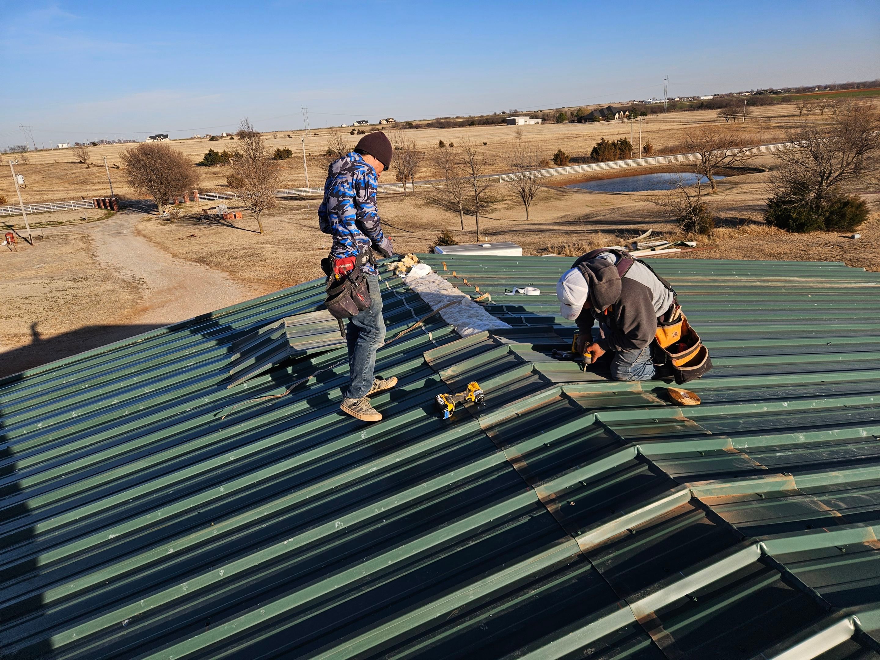 Metal Roof & Building Project in El Reno by Z Construction & Roofing, LLC
