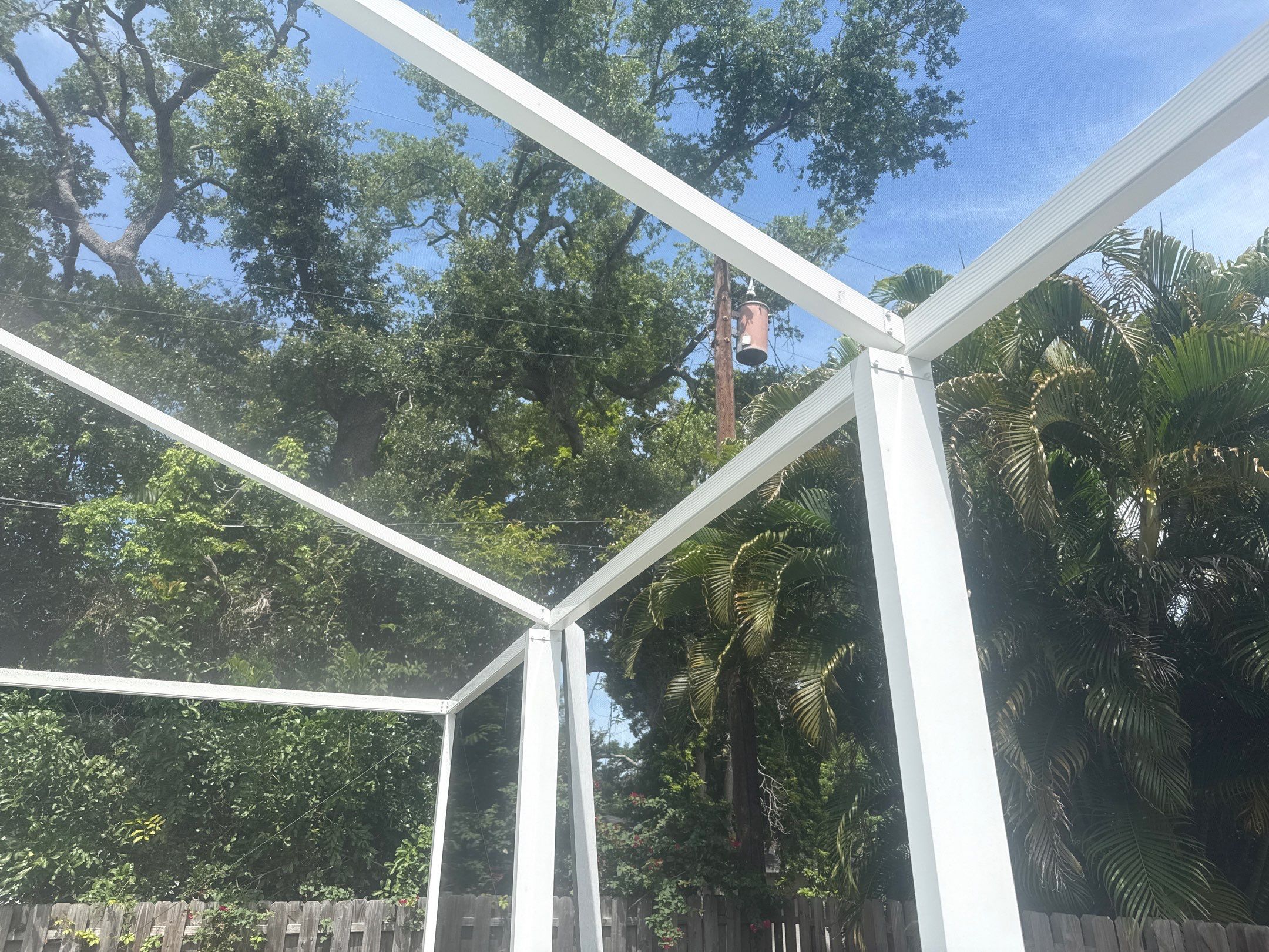 Painted Pool Deck & Pool Cage Cleaning in Allendale – Bradenton, FL by Sunshine AquaWash