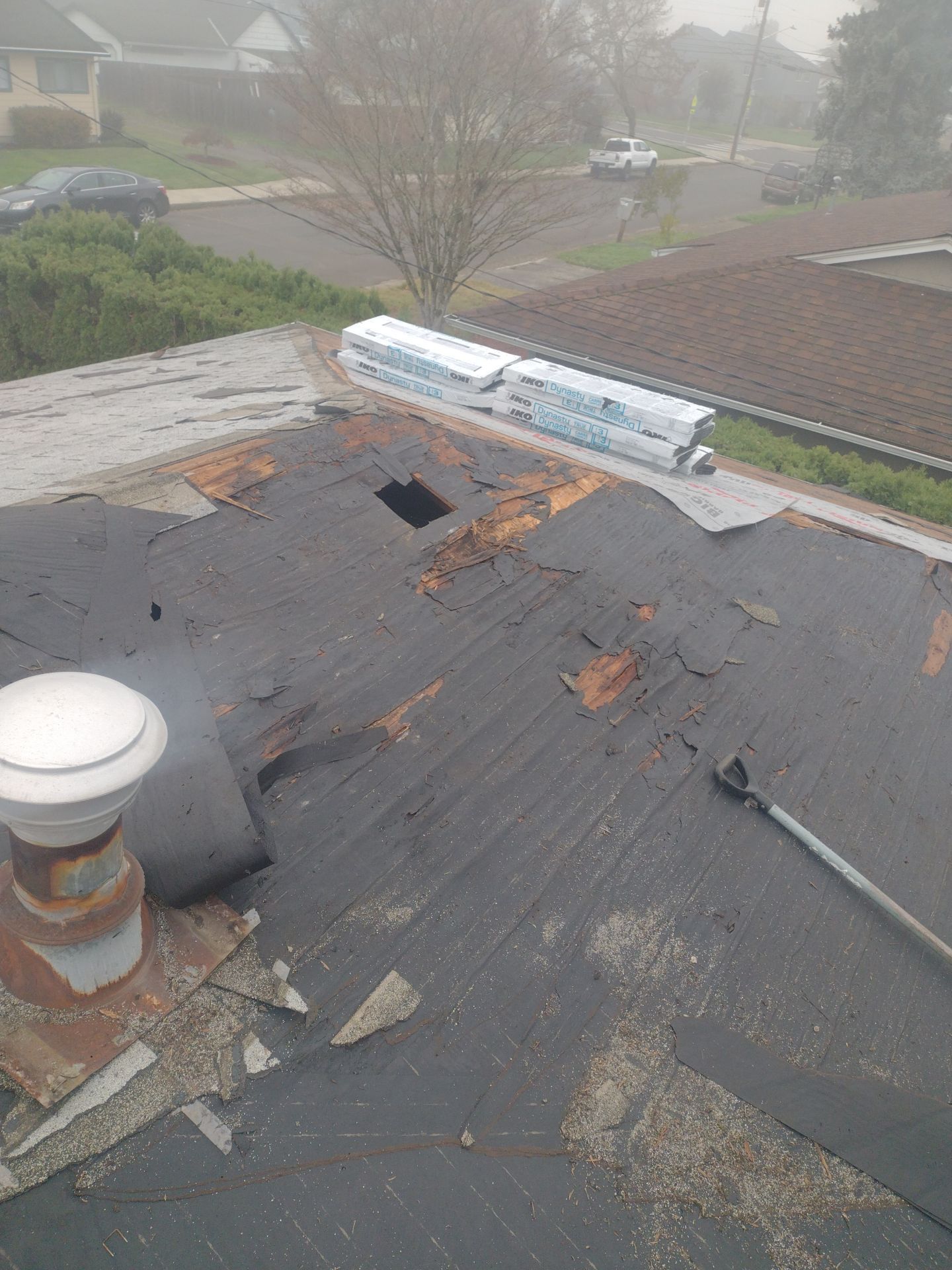 Residential Roof Installation: IKO Dynasty 30 Year Shingle Color: Frostone Grey by Orezona Building & Roofing Company, Inc.