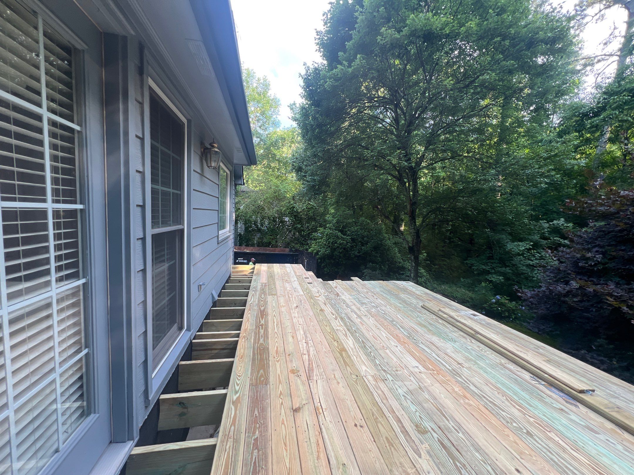 Pressure-Treated Wood Deck Replacement and Staircase Installation in Kennesaw by Swift Home Renovations