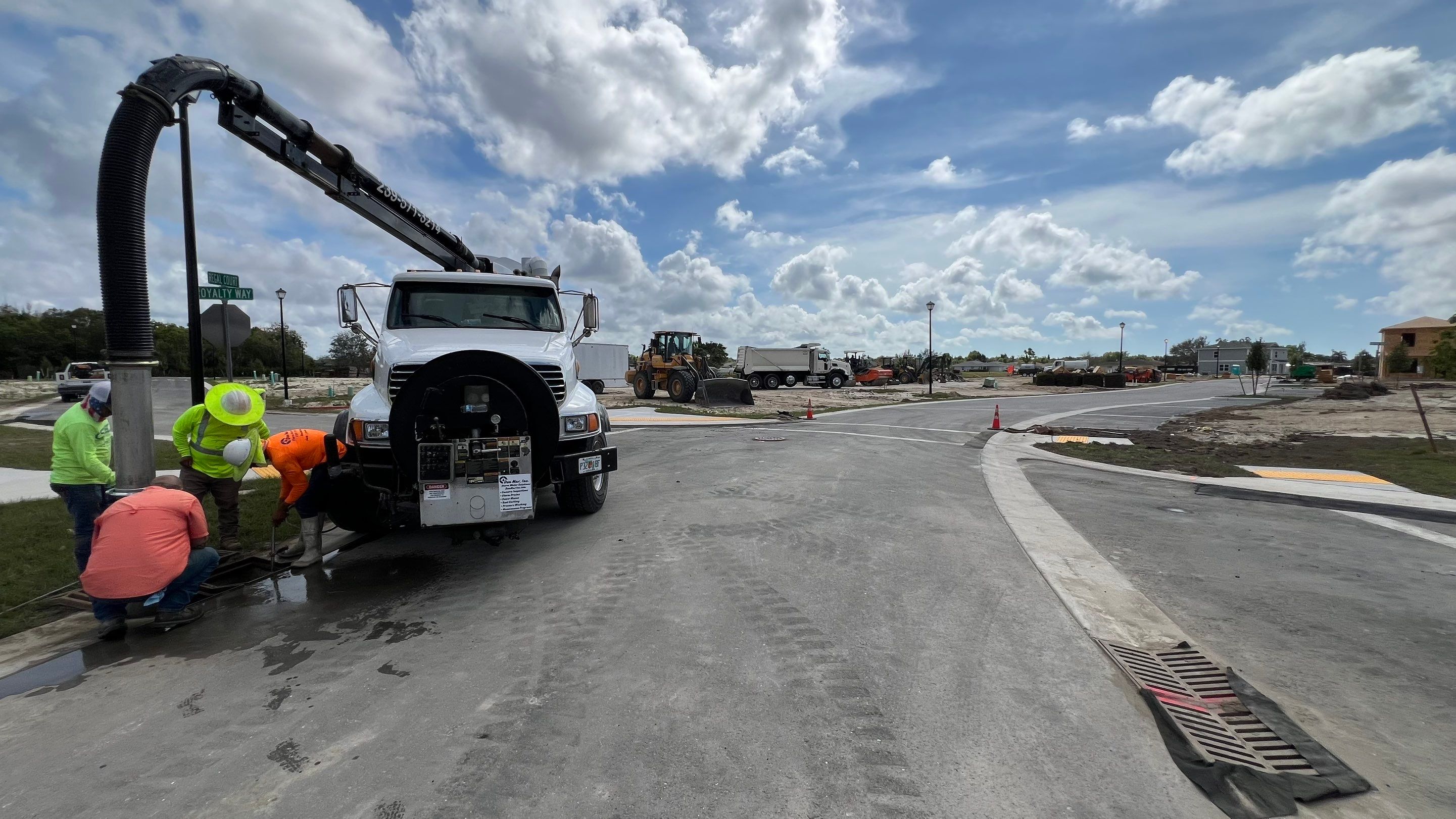 New Community Stormwater System Catch Basin Cleaning by Don Mar, Inc. Storm Water Solutions