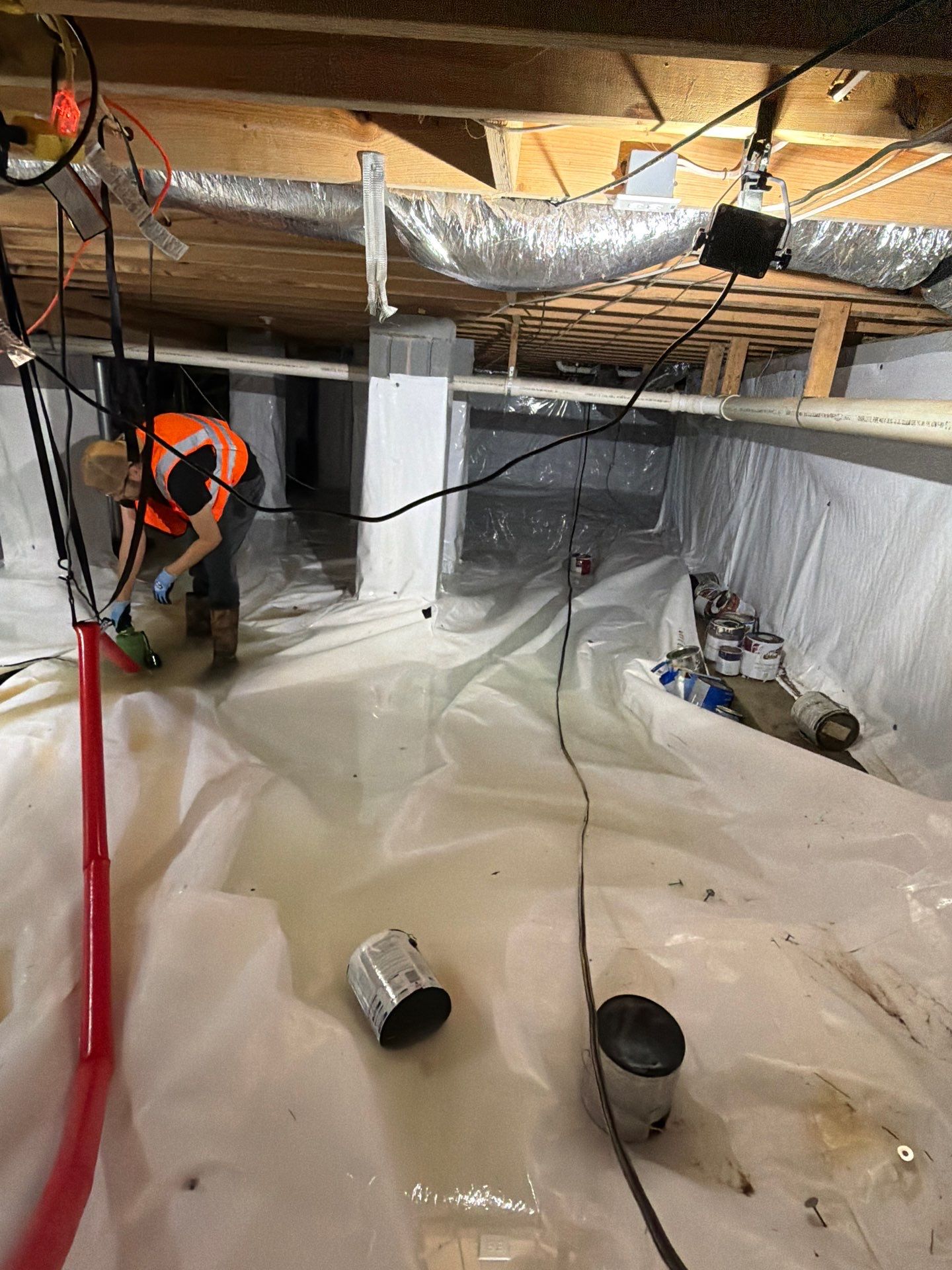 Alpharetta Crawlspace Water Damage Restoration with Vapor Barrier Installation by Restoration Damage Pros of Atlanta