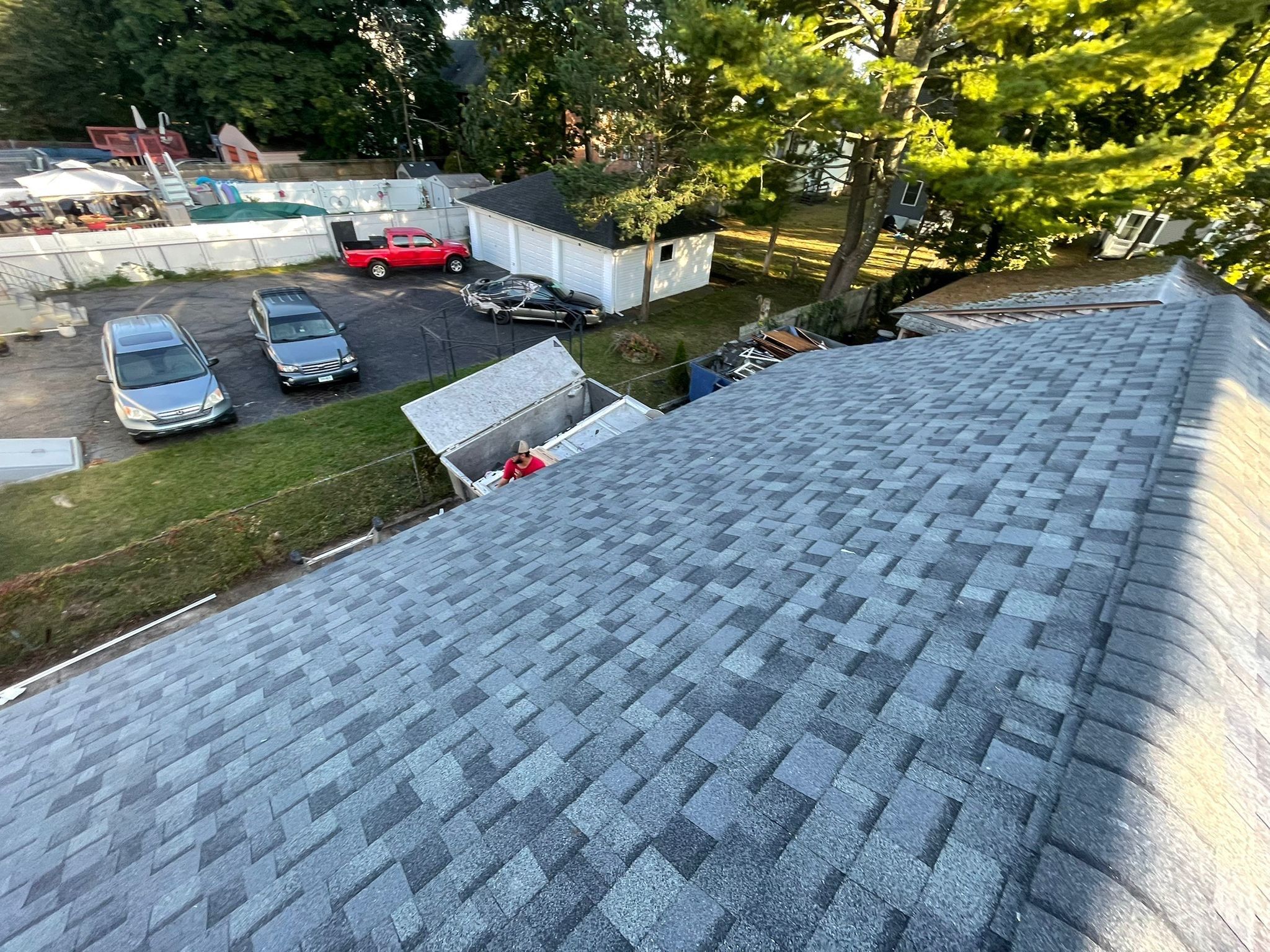 Residential Roofing Installation using Owens Corning TruDefinition Duration - Estate Gray by A Plus Exterior