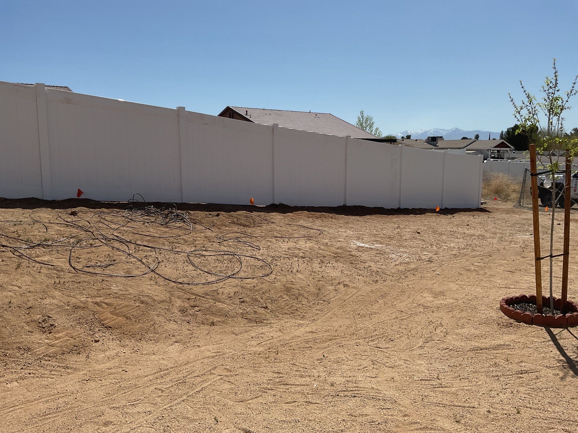 Fence Installation using Vinyl by Fence Guys Inc. 