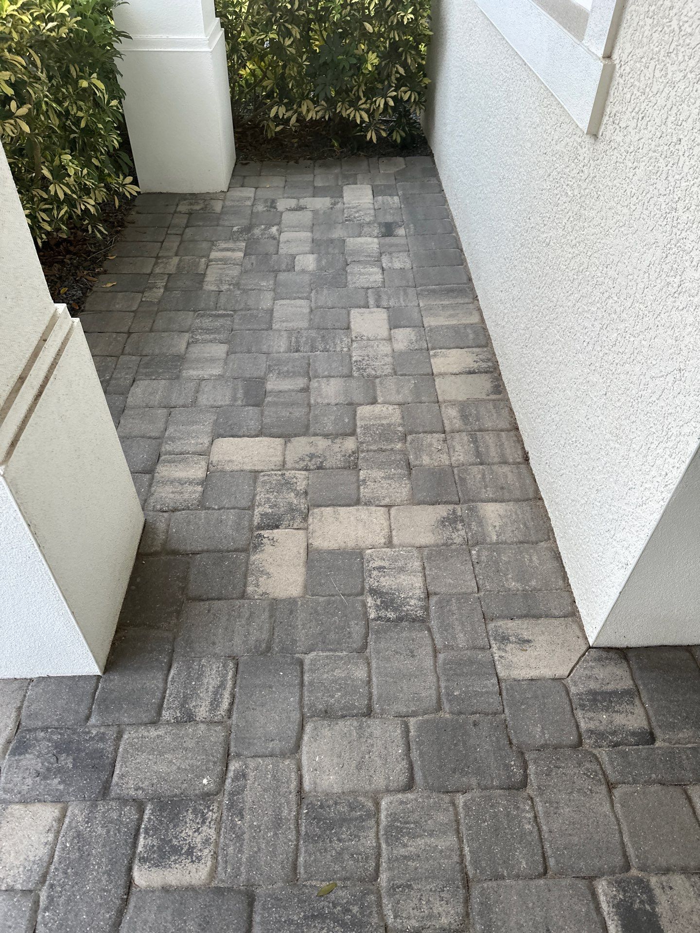 Paver Driveway, Sidewalk, and Culvert Cleaning in Winding River Community, Bradenton, FL by Sunshine AquaWash