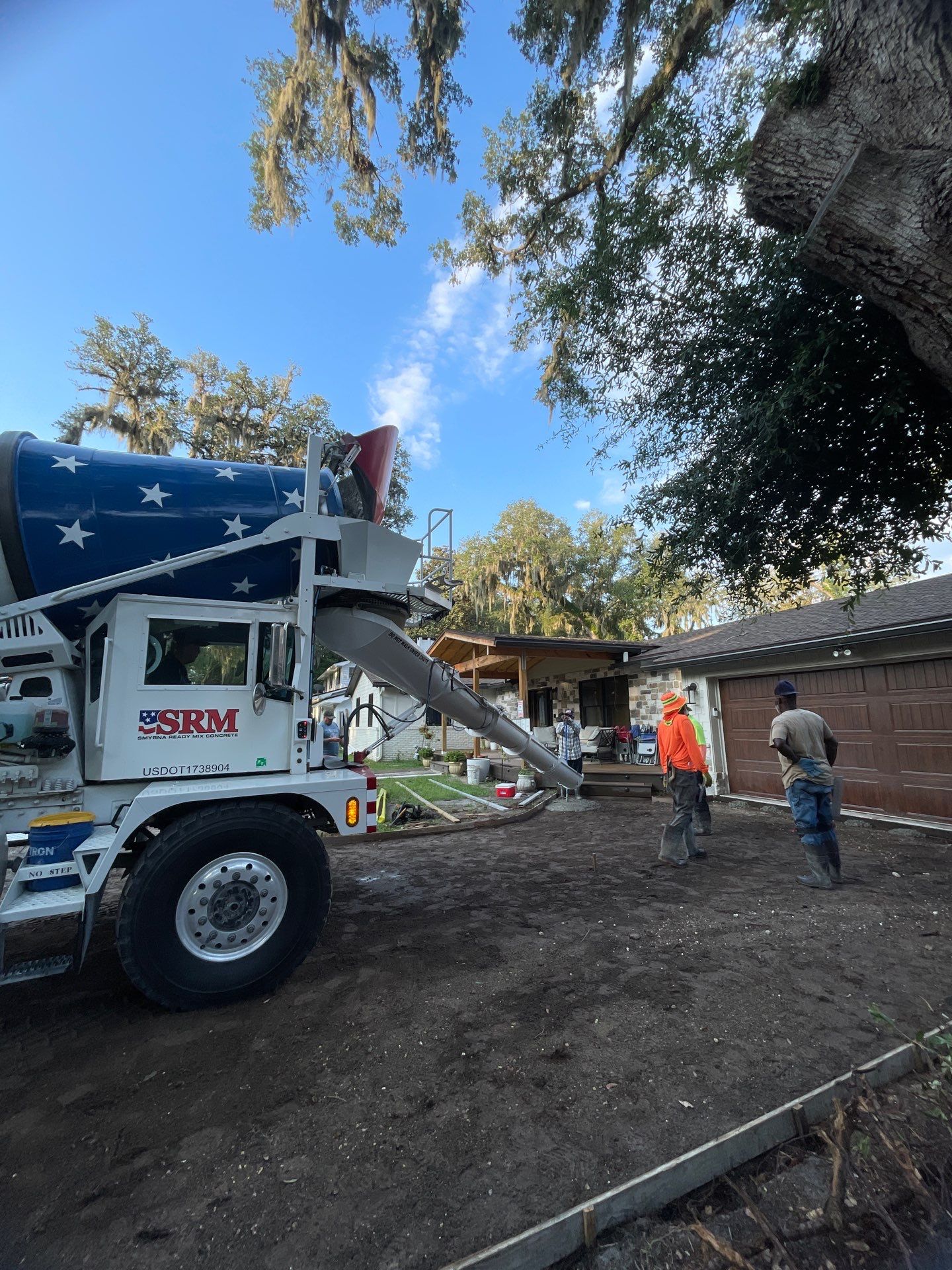 Concrete Driveway Replacement and Expansion in Orange Park by Burlington Concrete & Asphalt Inc