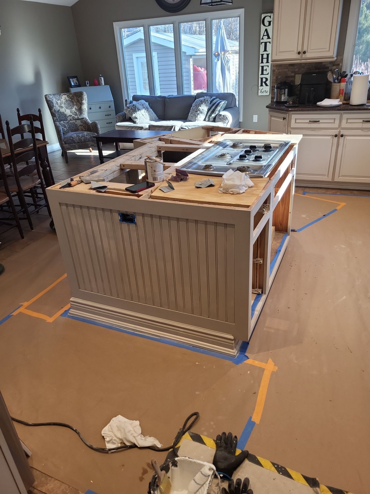 Custom Island Remodel by Spectrum Painting, LLC