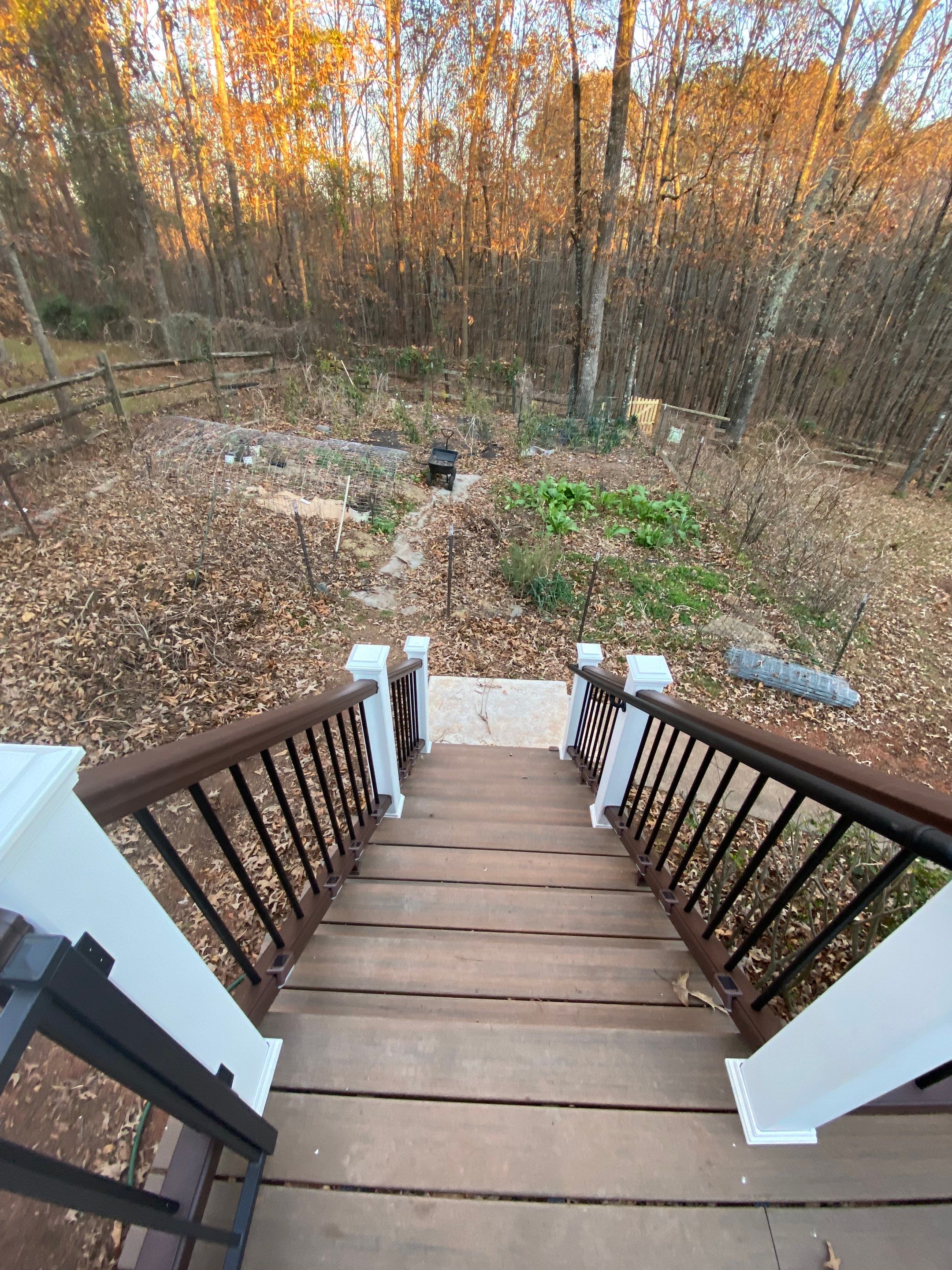 Elevated Deck Replacement and Composite Stair Installation in Suwanee by Swift Home Renovations