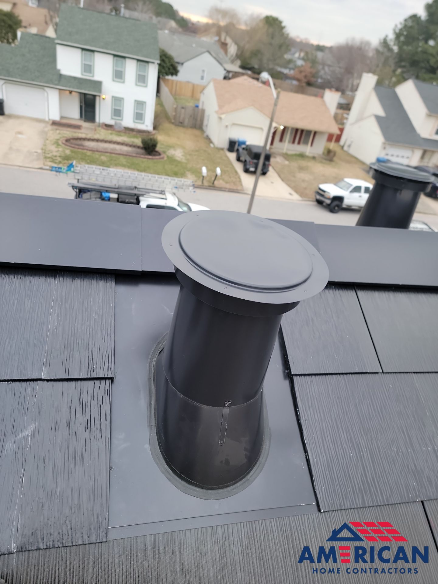 Tesla Solar Roof + Powerwall in Virginia Beach, VA by American Home Contractors