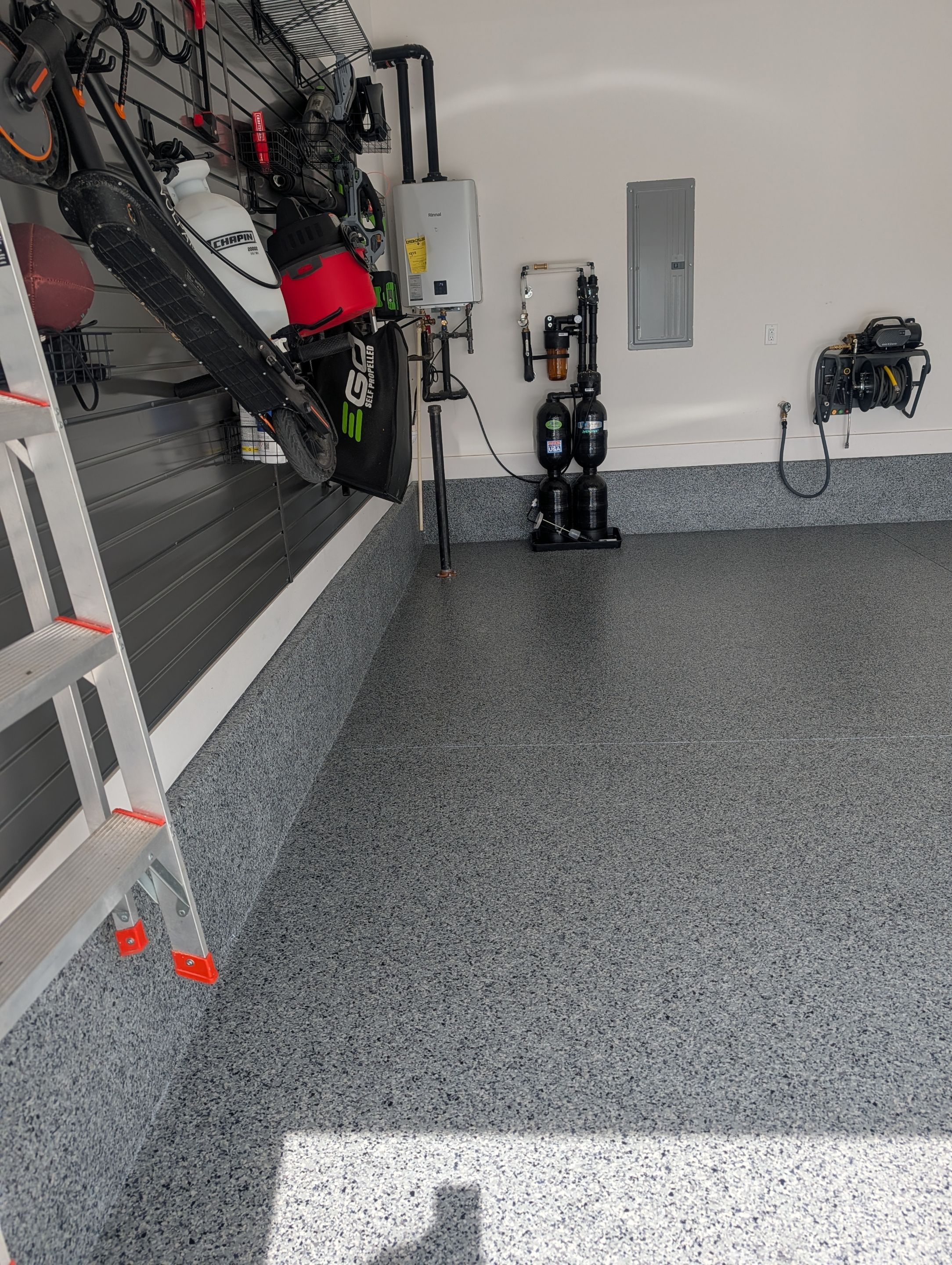 Garage Floor Coating using Nightfall by My Garage Floor Guys