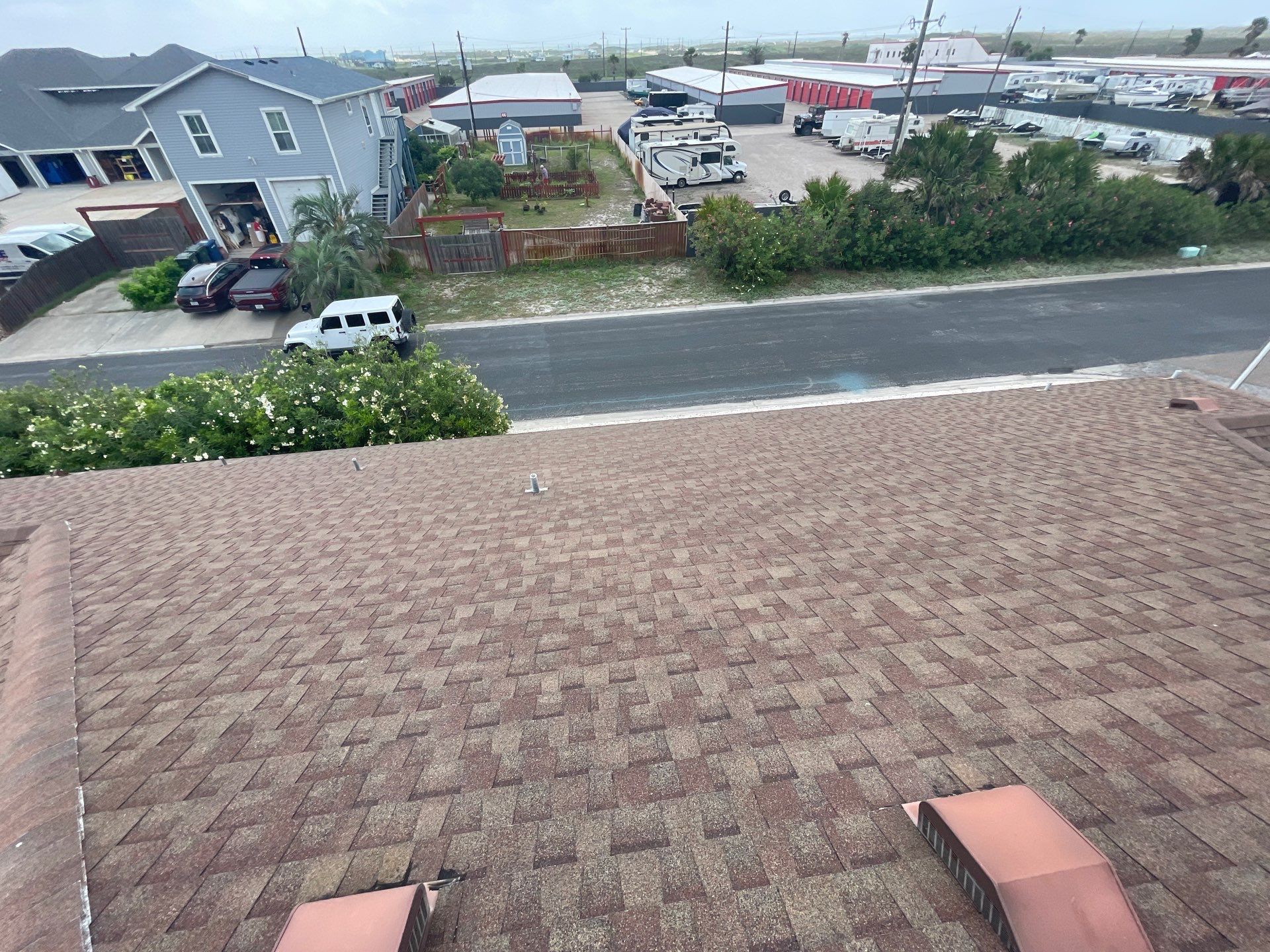Residential Roofing Installation using GAF HDZ Barkwood by Lighthouse Roofing