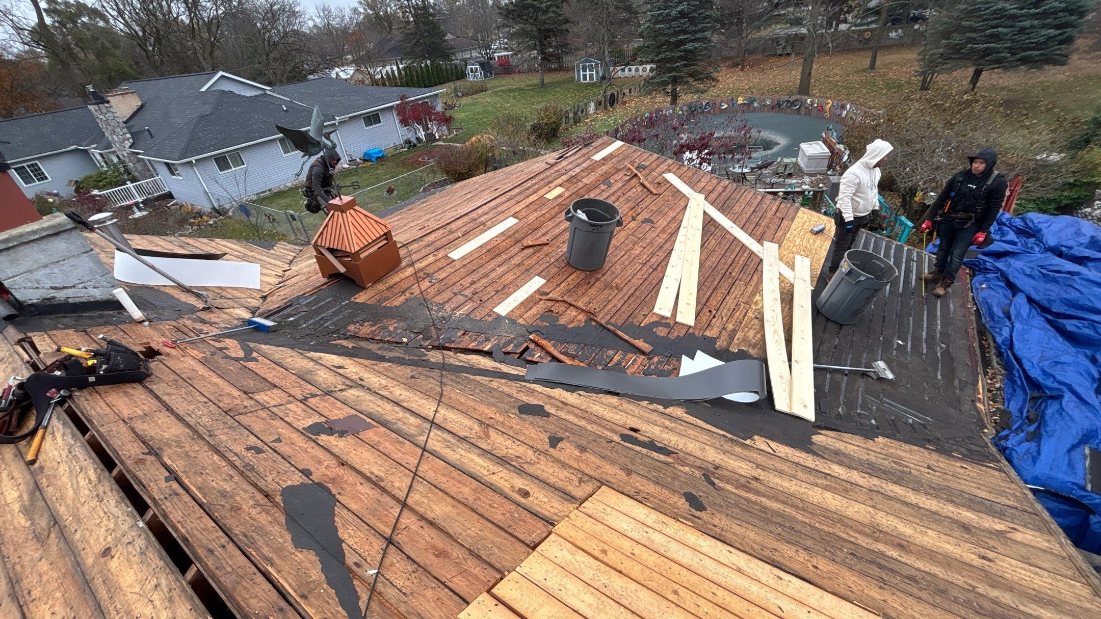 Roof Replacement using Owens Corning Aged Copper by 180 Contractors