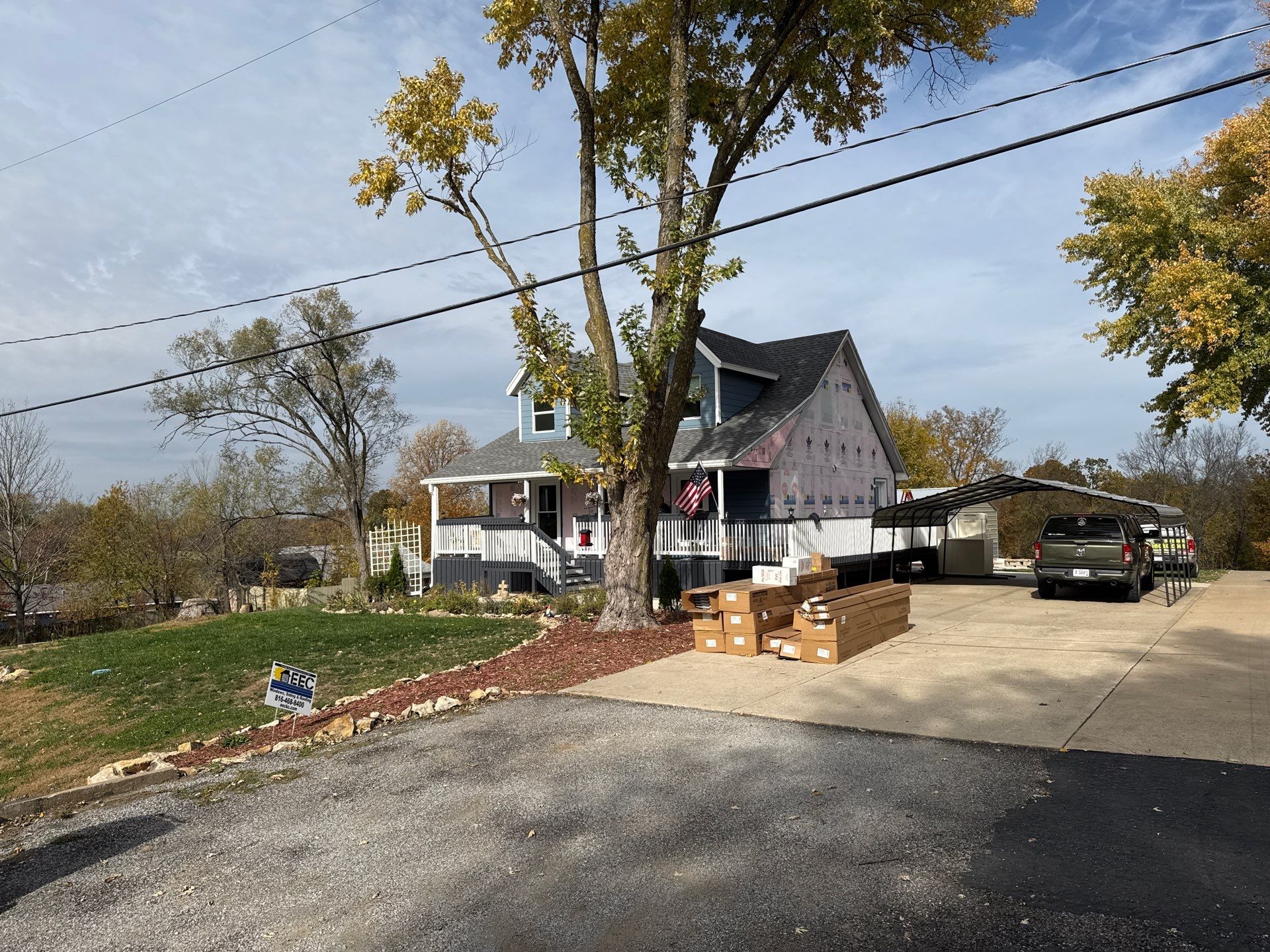 Out with the Old , in with the Blue  by EEC  Windows, Siding & Roofing 
