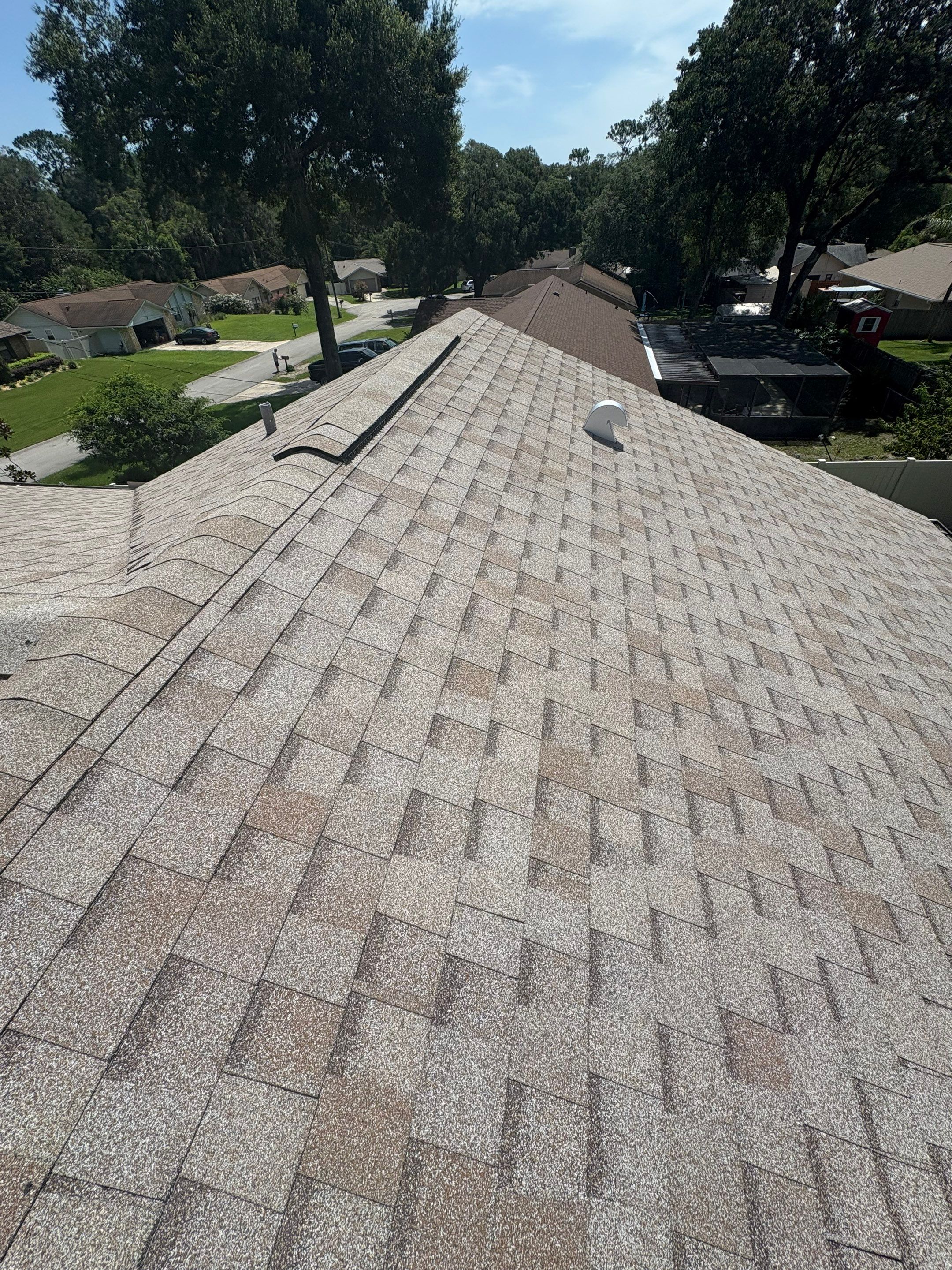 Architectural Shingle Roof Replacement and Attic Inspection in Orange City by Pinnacle Roofing Group