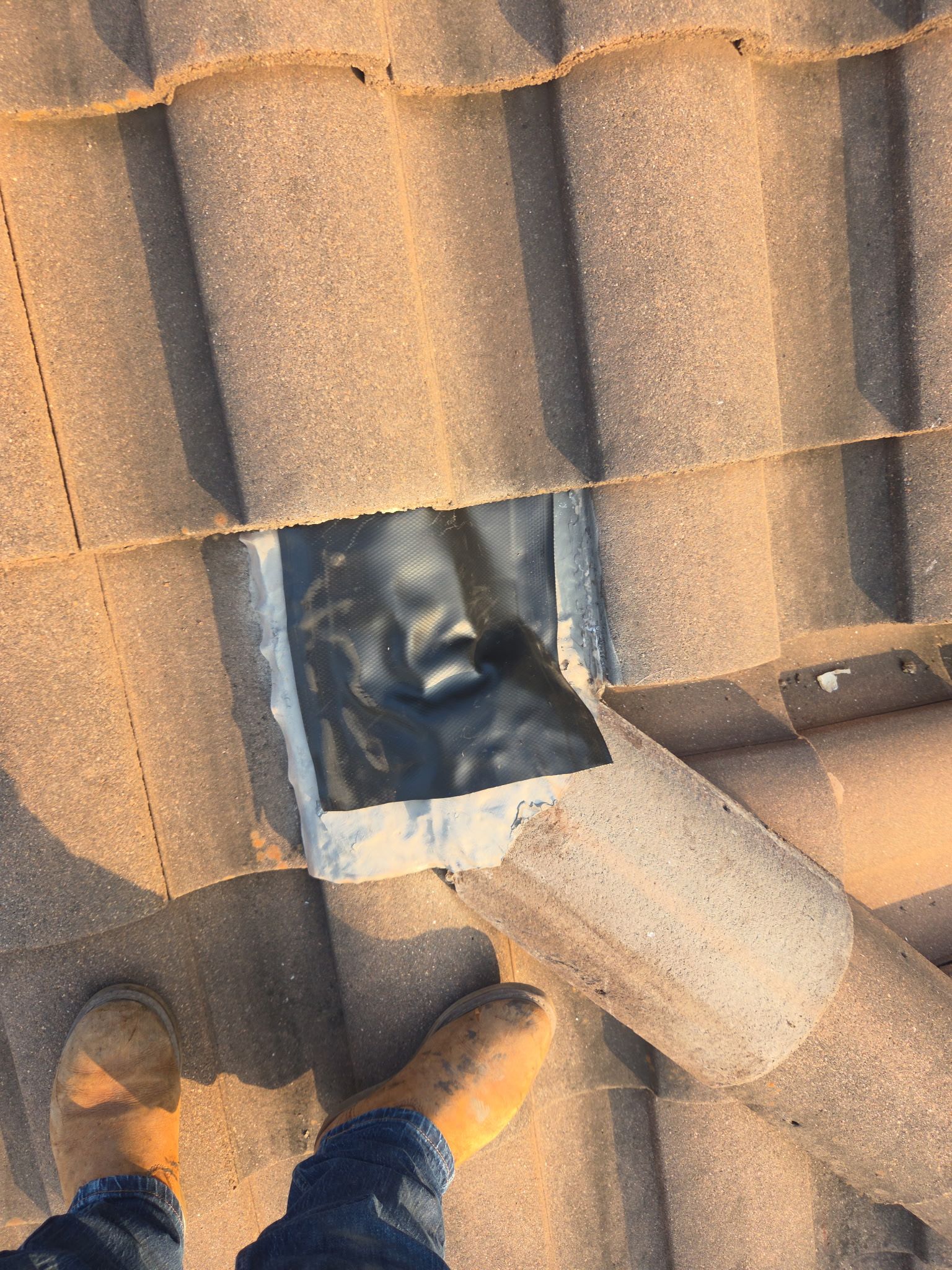 Lots of tile repairs out in Spicewood by REPS OF TEXAS